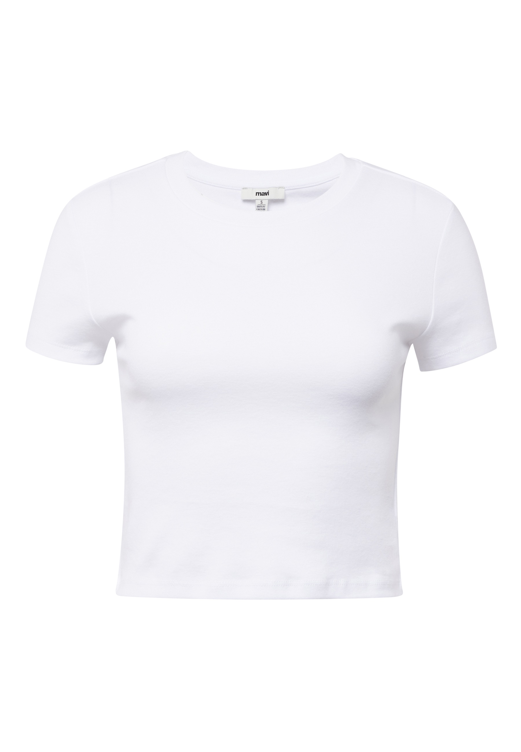 Mavi T-Shirt »CREW NECK BASIC TEE«, Basic Crop Top