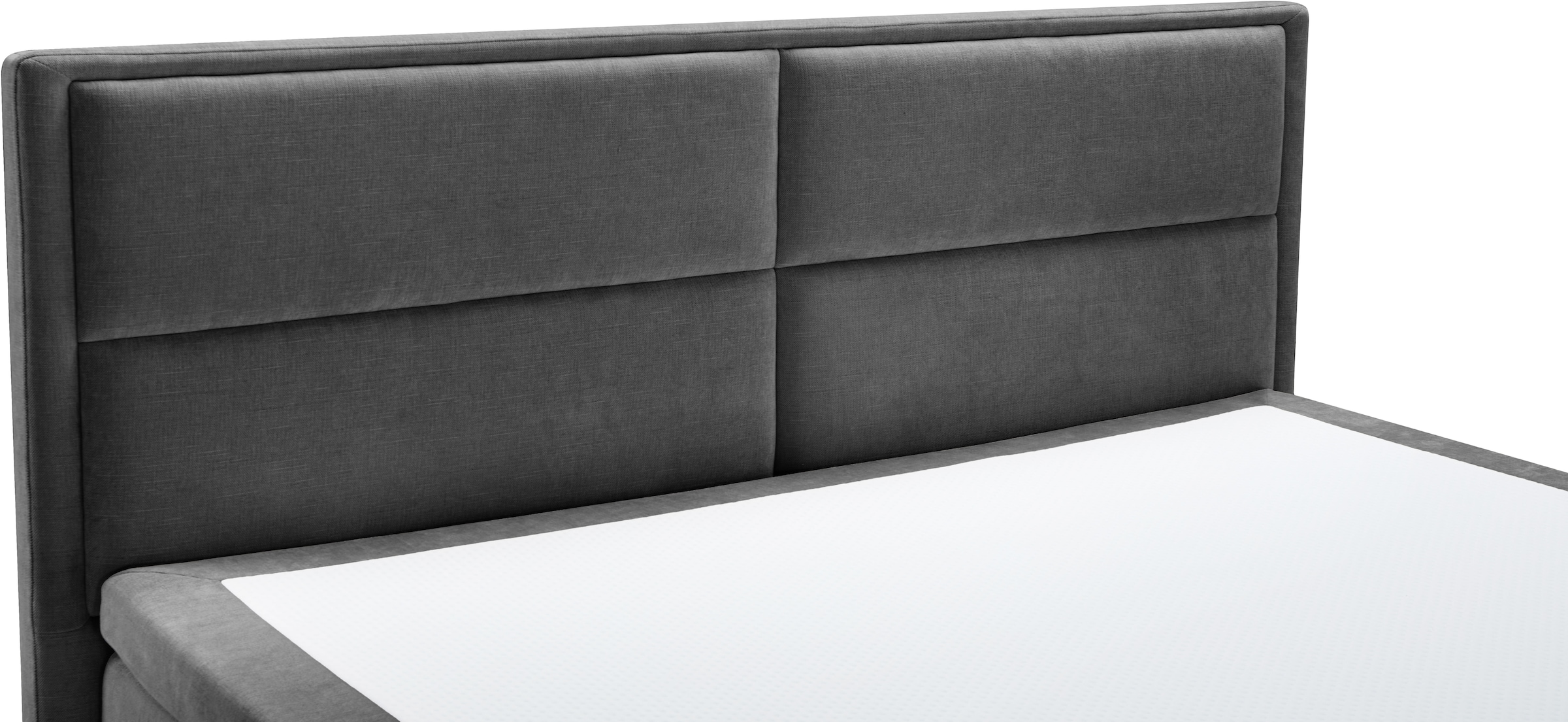 OTTO home Boxspringbett »VIVIANNE, Polsterbett mit 7-Zonen-Taschenfederkernmatratze H3« erhältlich in den Farben anthrazit und beige