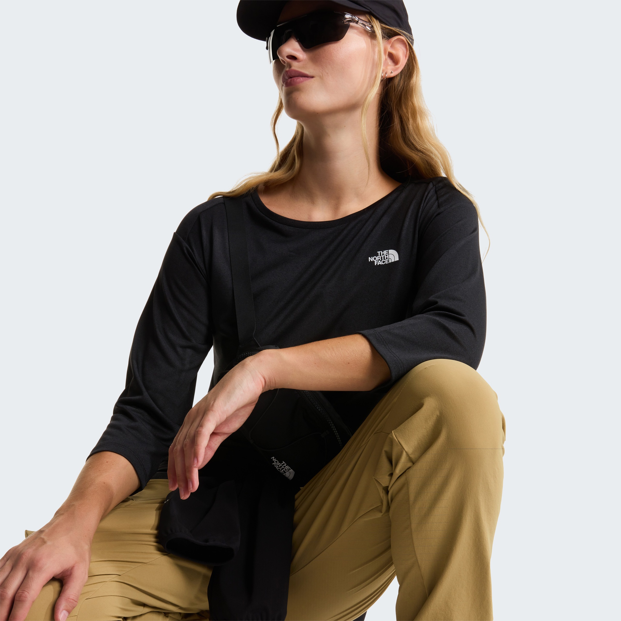 The North Face T-Shirt »W TANKEN 3/4 T-SHIRT« für sportliche Aktivitäten und Fitness, sportlicher Stil