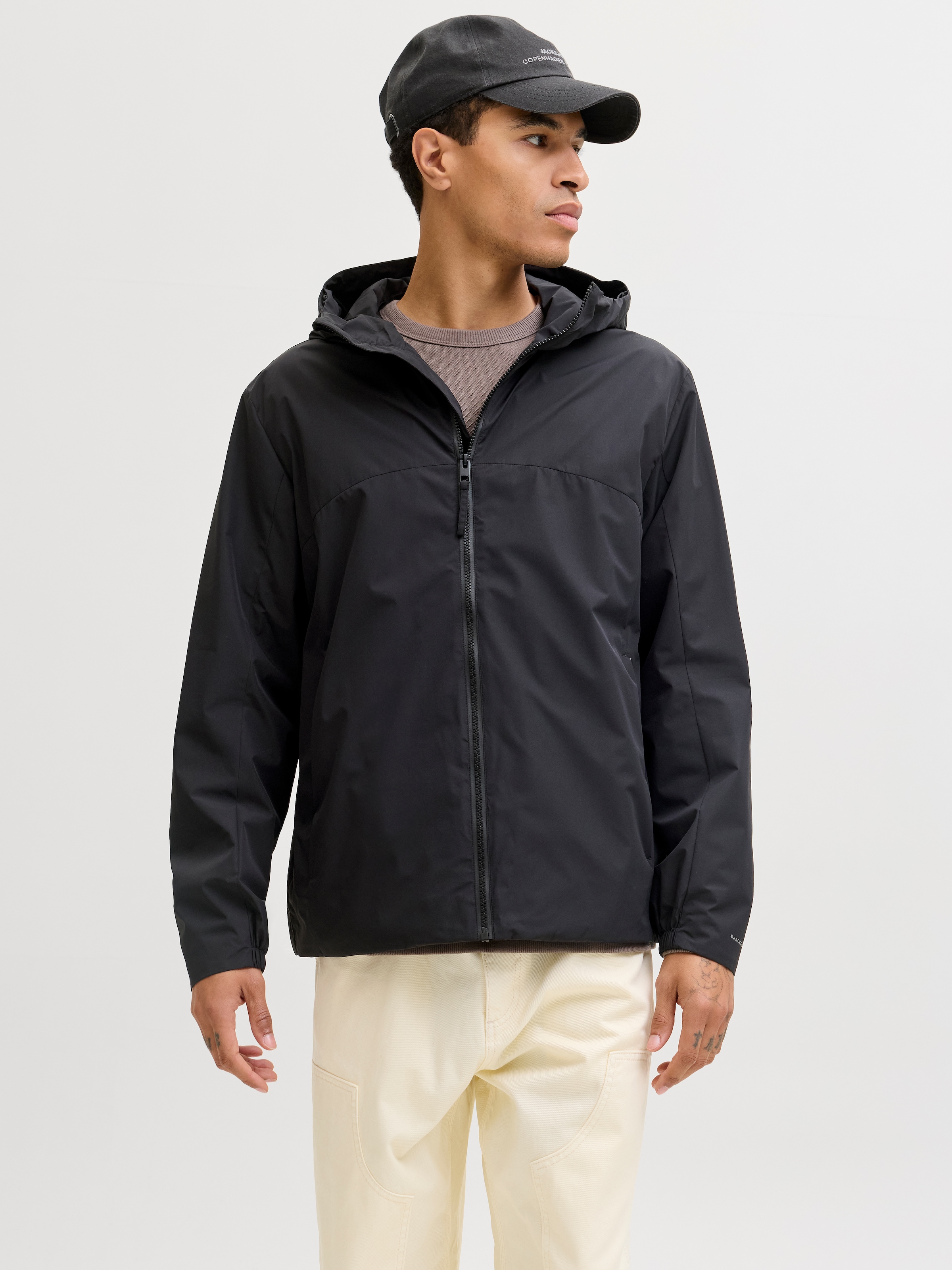 Jack & Jones Kurzjacke »JJESOHO LIGHT JACKET SN« mit Kapuze mit Kapuze