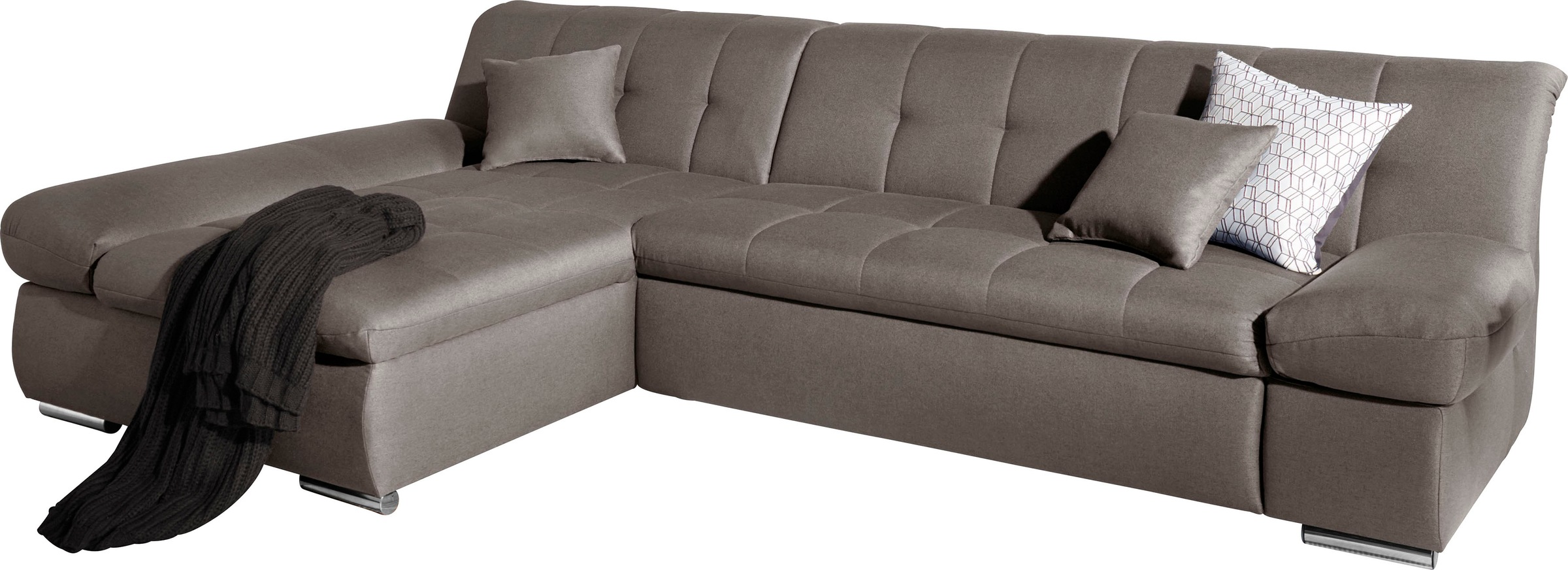 DOMO collection Ecksofa »Mona L-Form«, wahlweise mit Bettfunktion