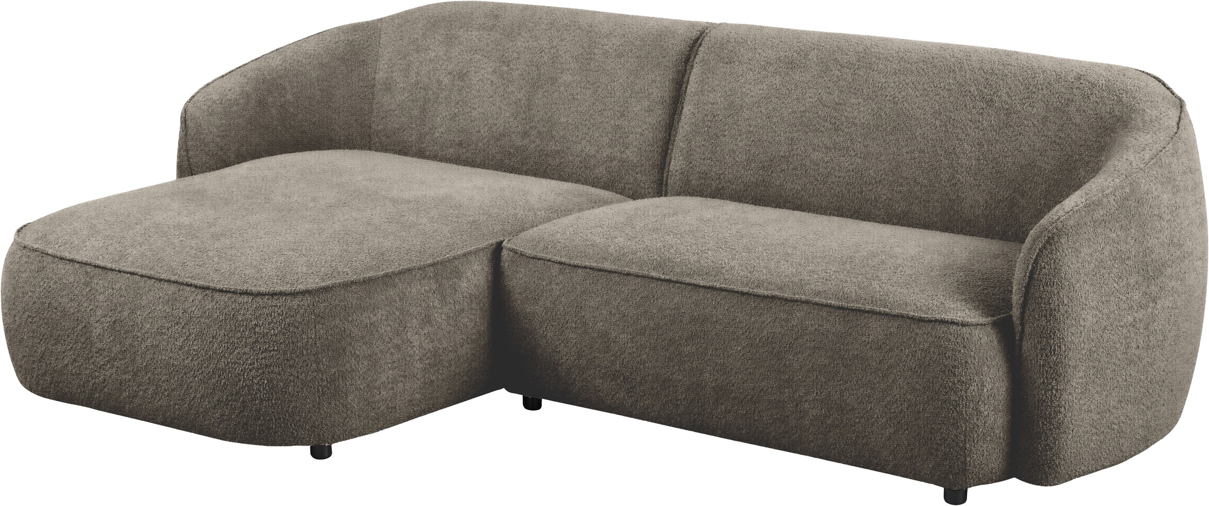INOSIGN Ecksofa »Cosigo«, Breite 246 cm, 2 Chenille-Stoffe zur Auswahl, mit Kaltschaum