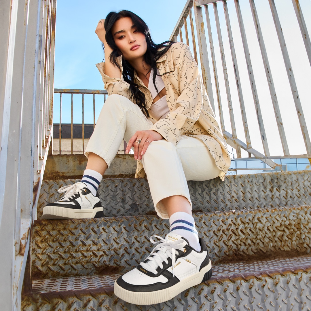 Skechers Sneaker »JADE-BEST IN CLASS«, Retrosneaker, Schnürschuh, Classic Sneaker mit Memory Foam