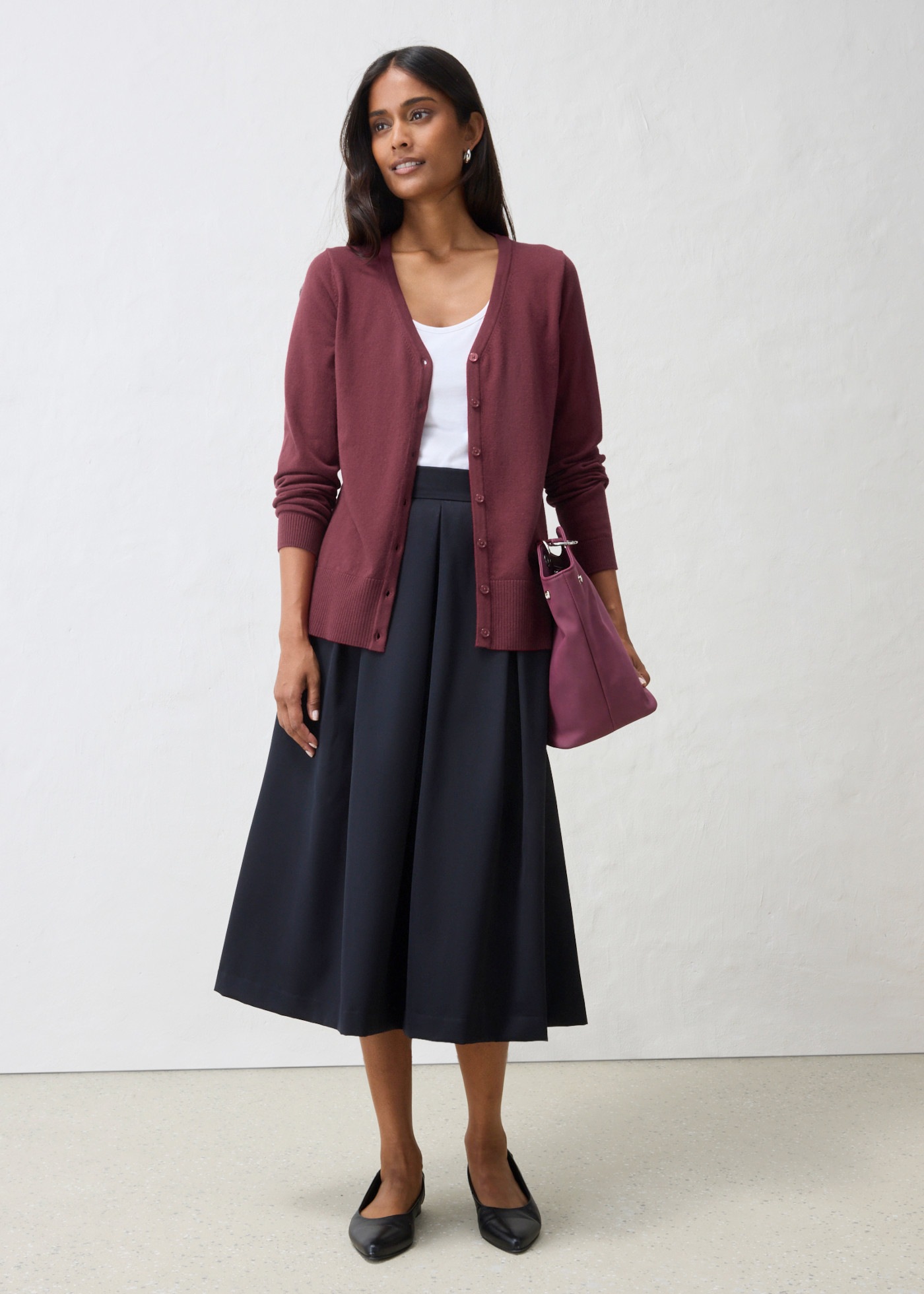 bonprix Strickjacke kuschelige Premium-Feinstrickjacke, Regular Fit, Langarm