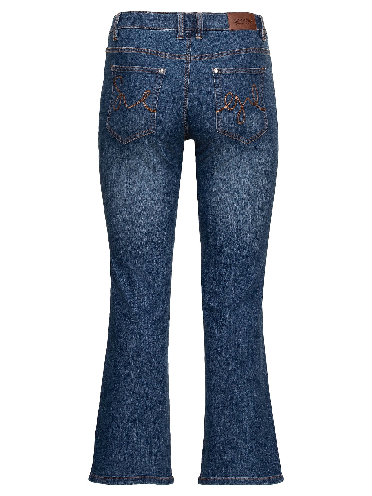 Sheego Bootcut-Jeans »Große Größen«, in 5-Pocket-Form, mit Used-Effekten