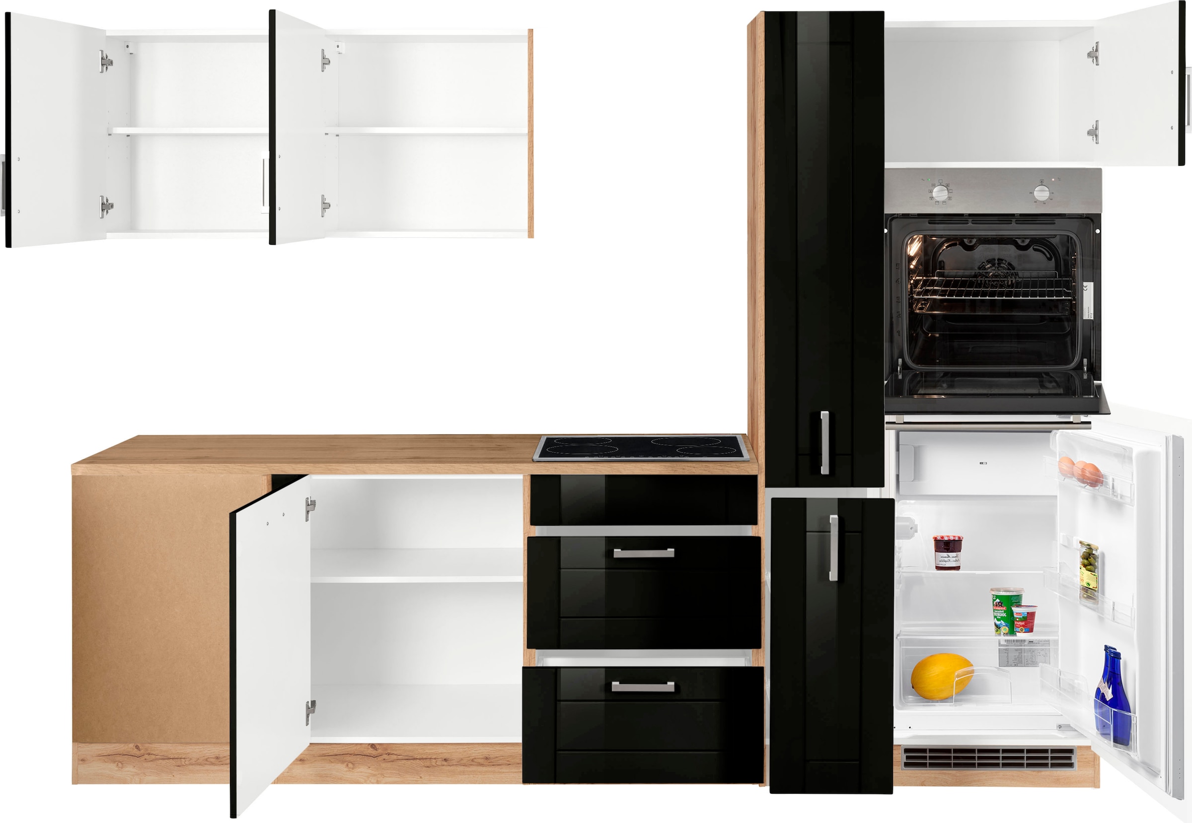 KOCHSTATION Winkelküche »KS-Tinnum«, ohne E-Geräte, Stellbreite 240/270 cm