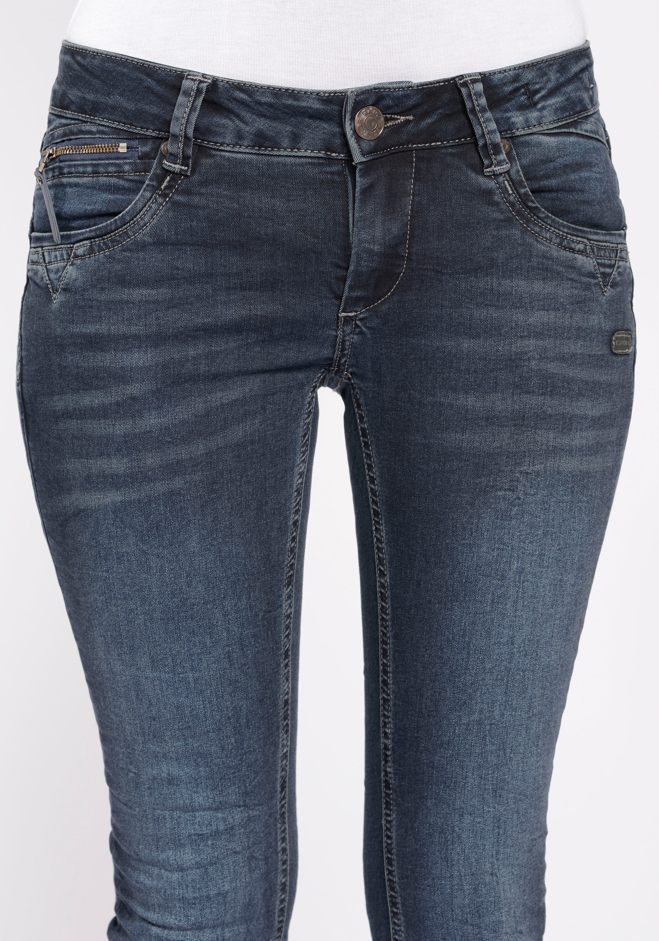 GANG Skinny-fit-Jeans »94Nikita«, mit Zipper-Detail an der Coinpocket  online kaufen | BAUR