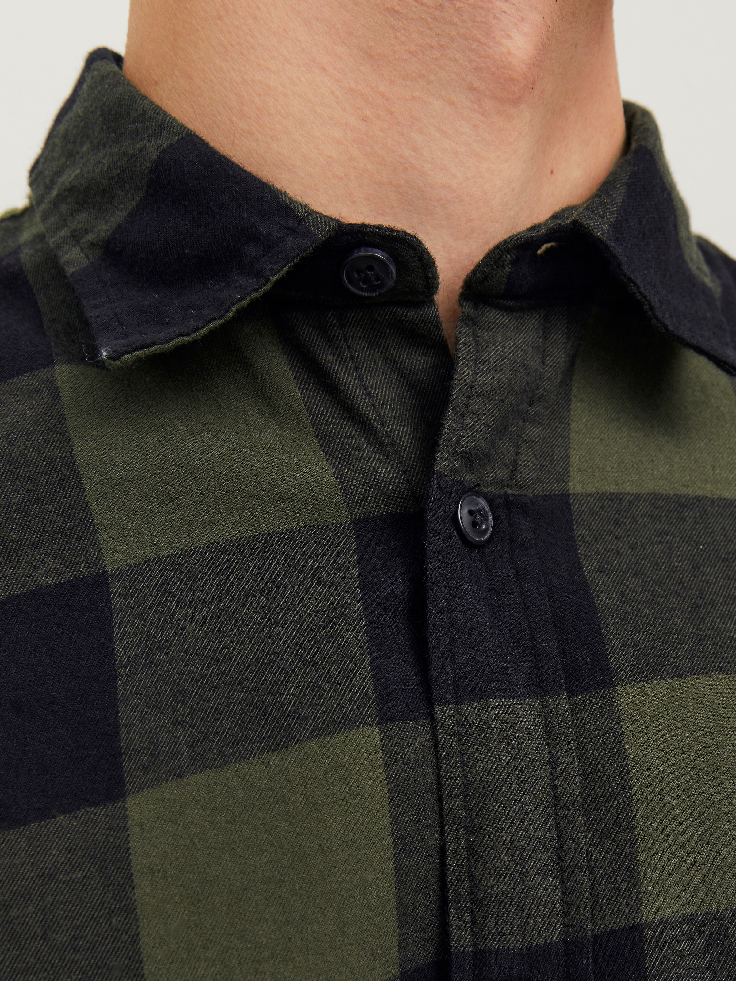Jack & Jones Langarmhemd »JJEGINGHAM TWILL SHIRT L/S NOOS«