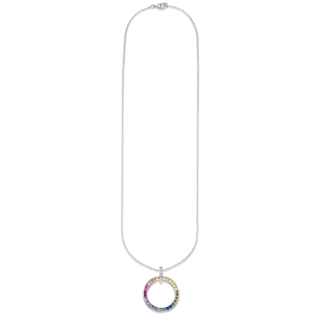 Bruno Banani Kette mit Anhänger »Schmuck Geschenk Silber 925 Halsschmuck Halskette Regenbogen«