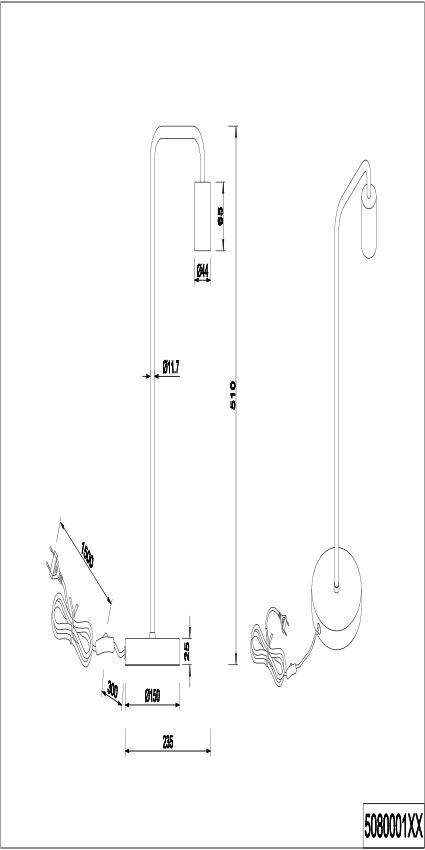 my home Tischleuchte »Jill« E27
