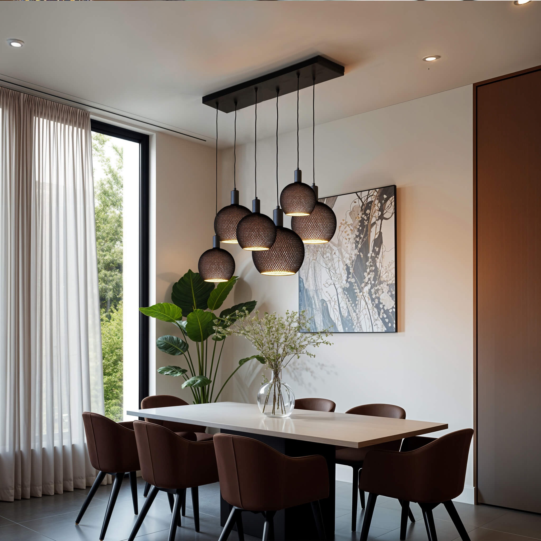 SEGULA LED-Filament »LED Floating Cage« E27 1 Stk. Extra-Warmweiß LED Floating Cage Globe 180 black, E27, 5W, 2200K, 350lm