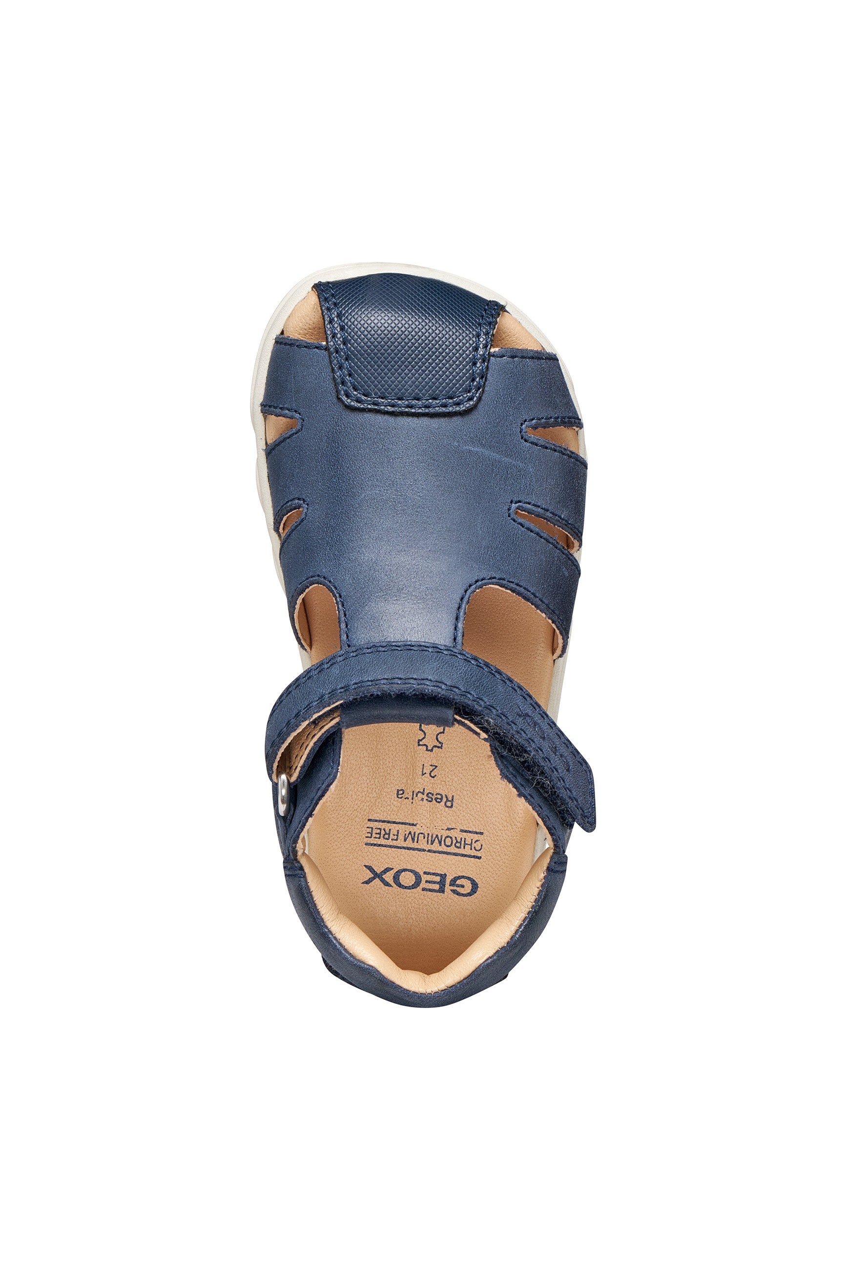 Geox Lauflernschuh »B SANDAL STEPPIEUP B«  Babyschuh mit Klettverschluss, Größenschablone zum Download