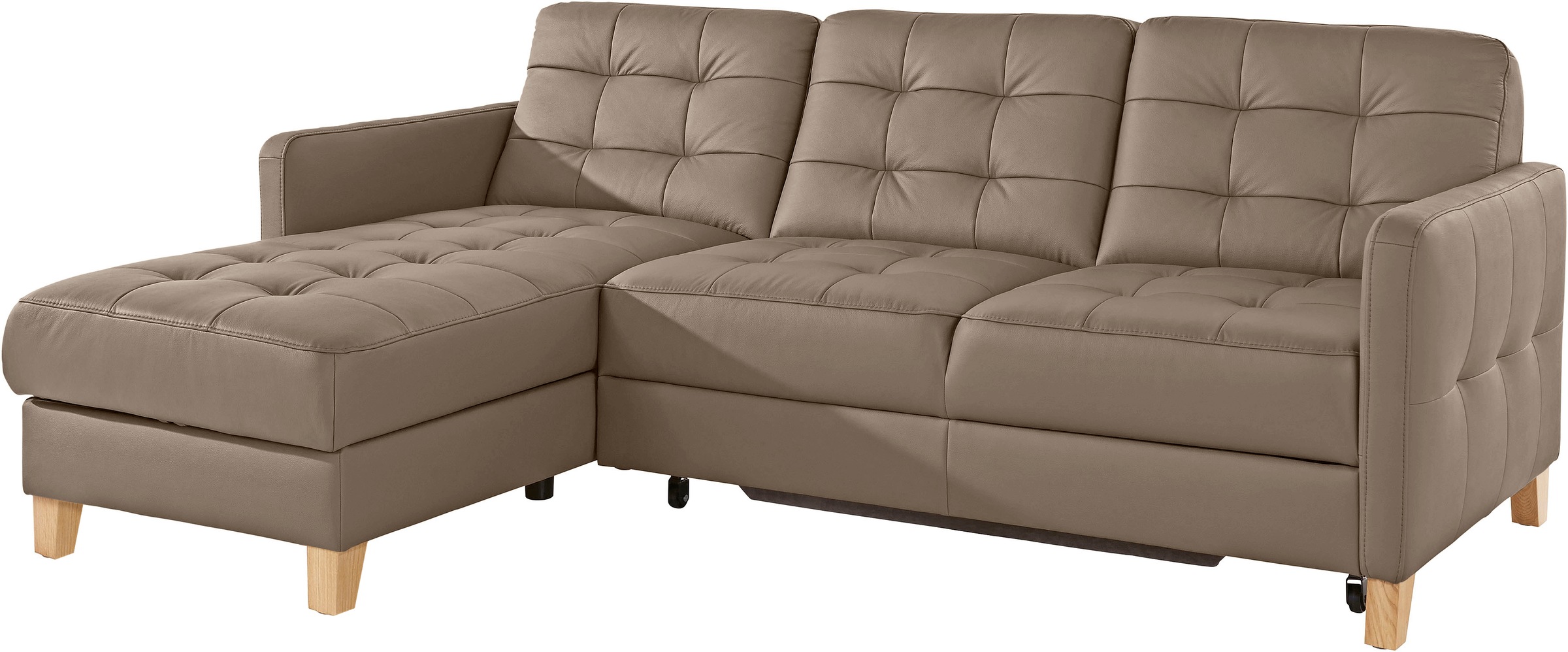 Thumbnail - exxpo - sofa fashion Ecksofa "Elio, kompakt, bequem & zeitloses Design, Breite 217cm, L-Form" wahlweise mit Bettfunktion
