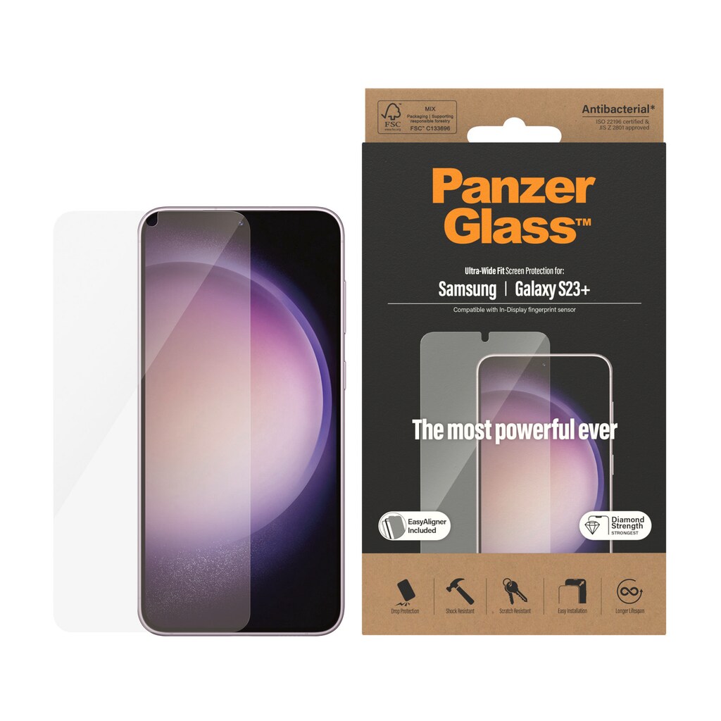 PanzerGlass Displayschutzglas »Displayschutz - Samsung Galaxy S23+ UWF AB wA«
