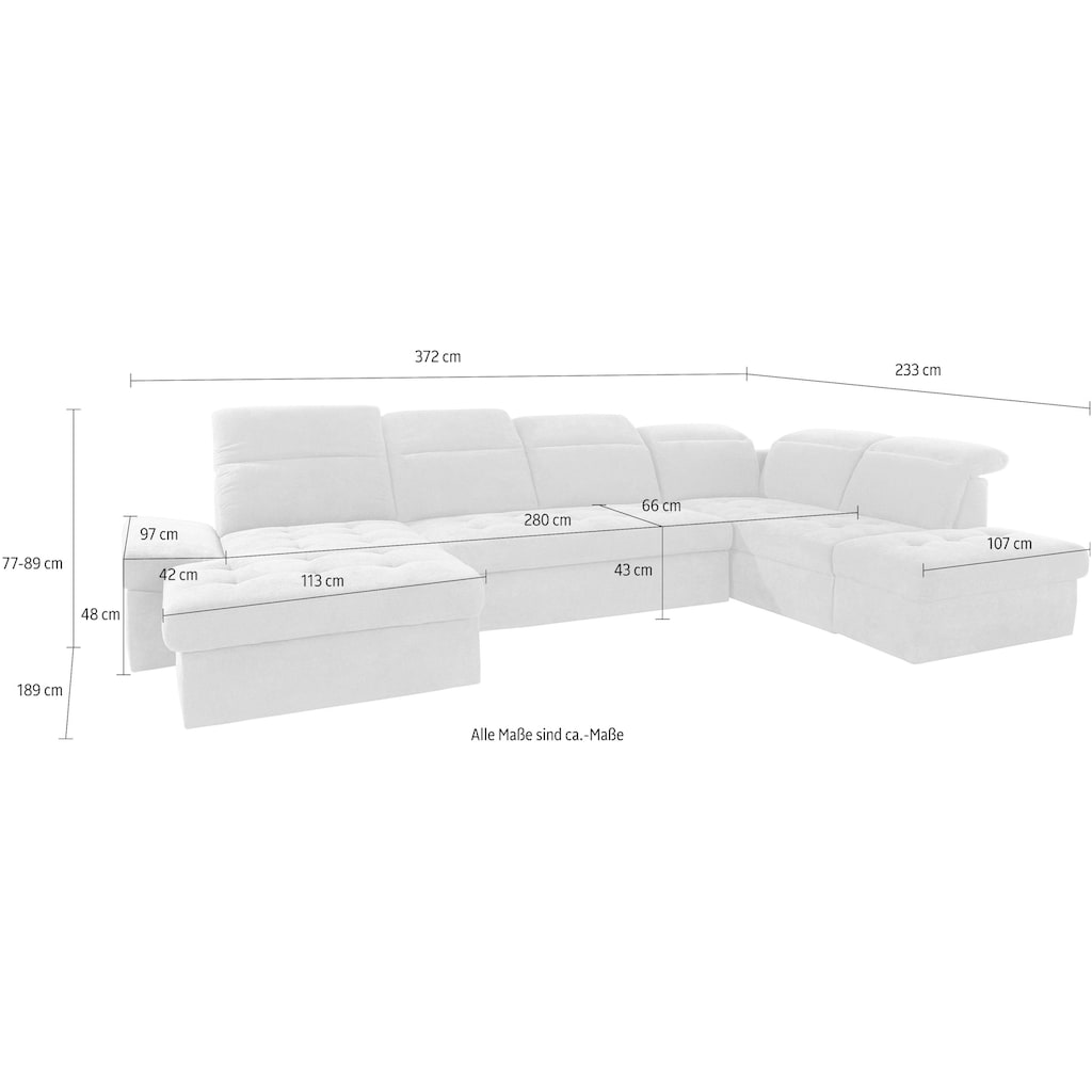 sit&more Wohnlandschaft »Stardust U-Form«