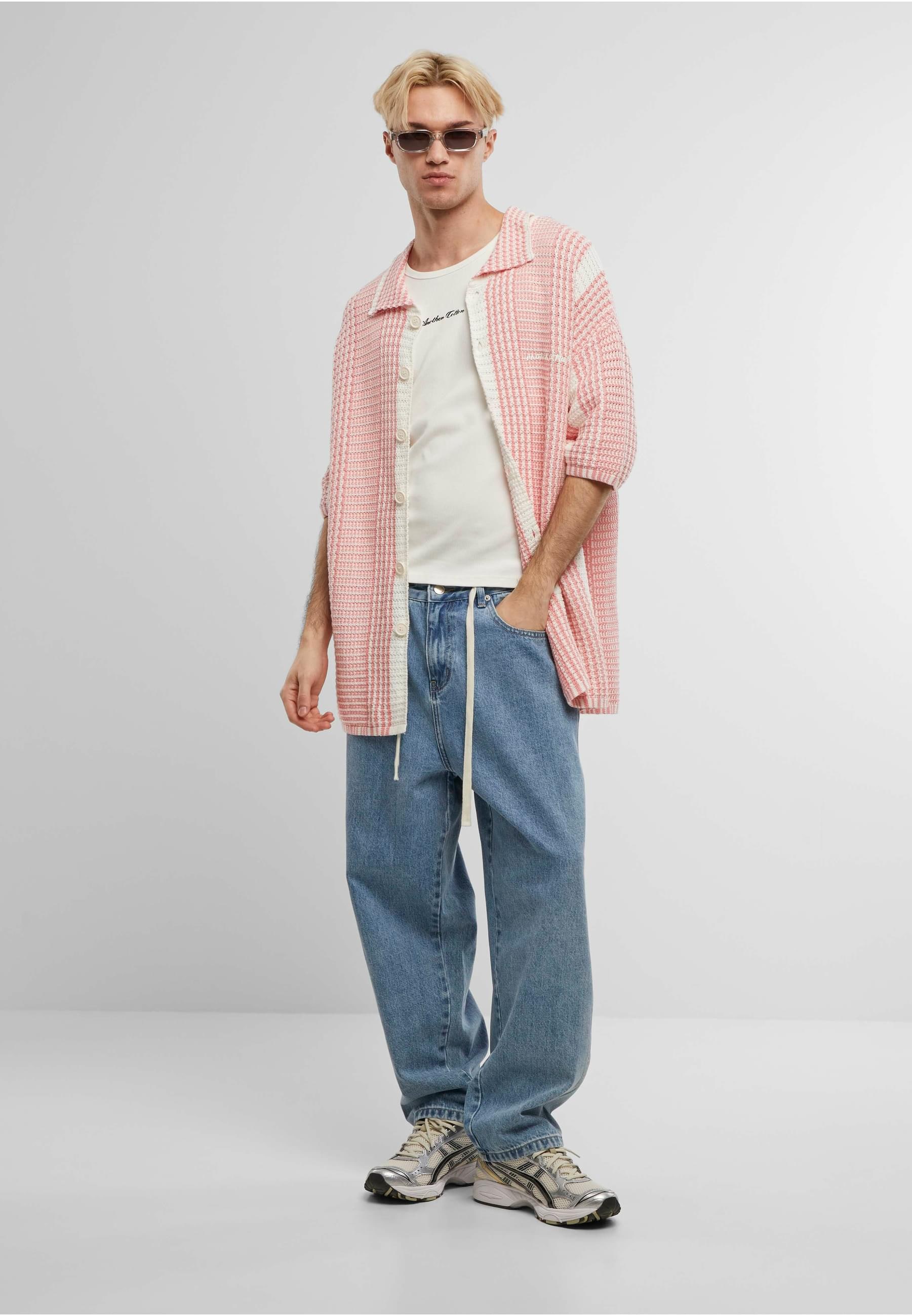 Another Cotton Lab Langarmhemd »Another Cotton Lab Oversized Mesh Knit Summer Shirt«