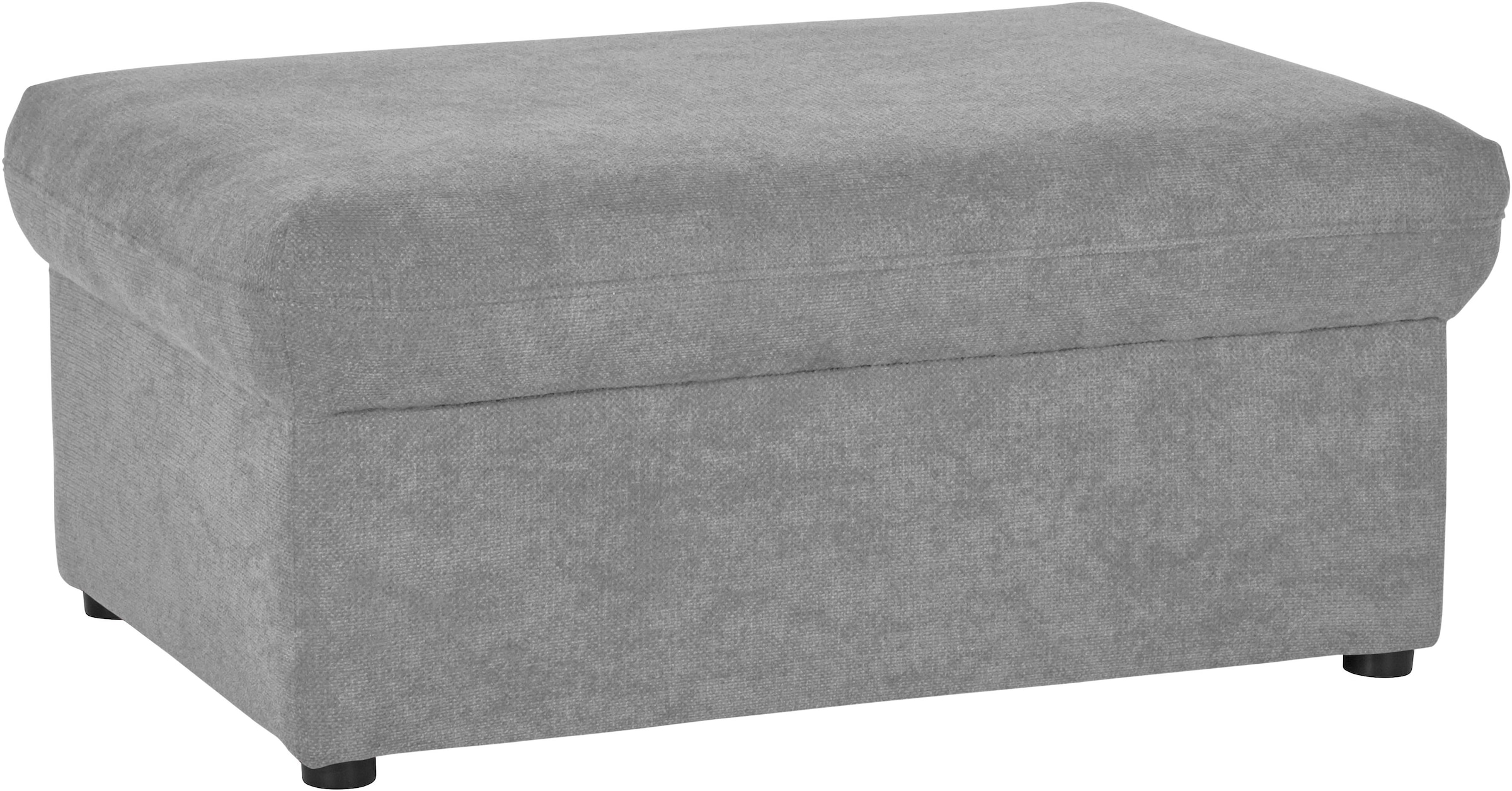 DOMO collection Hocker »Topper«, mit Wellenunterfederung, auf Kunststoffgleitern