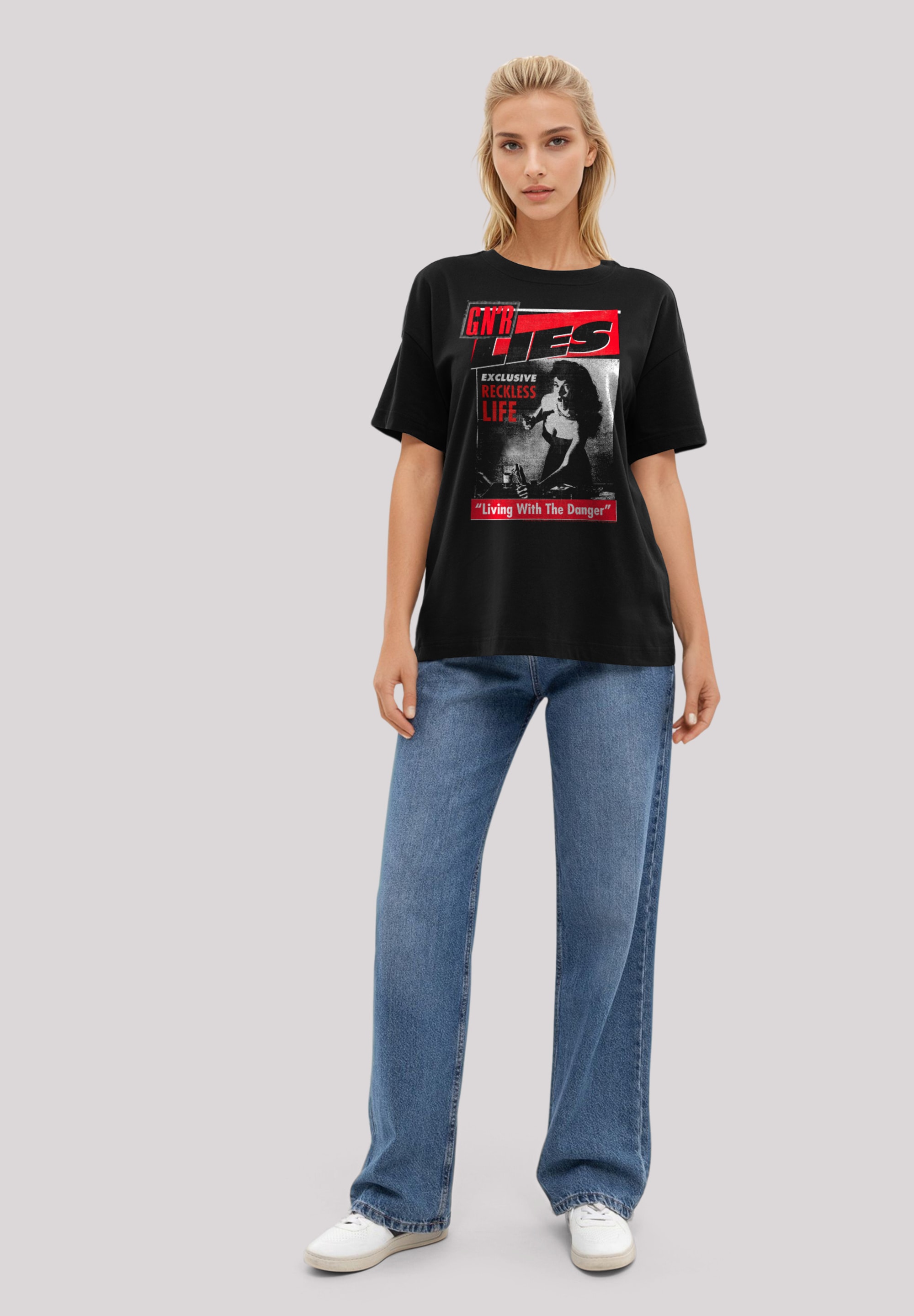 F4NT4STIC T-Shirt »Guns N' Roses Lies«, Streetwear Fashion