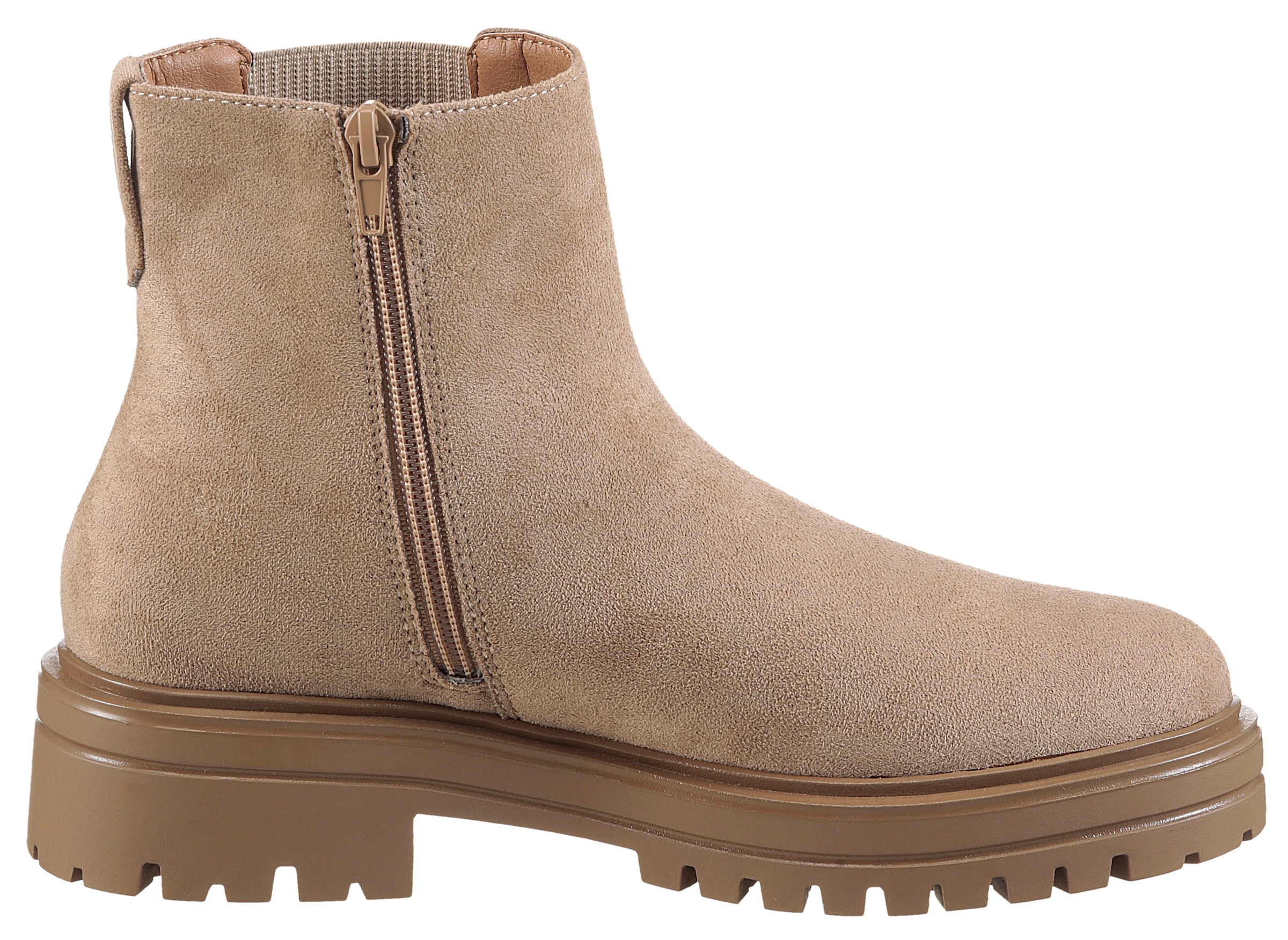 Aniston SHOES Chelseaboots, Stiefelette, Blockabsatz, mit breitem Stretch - NEUE KOLLEKTION