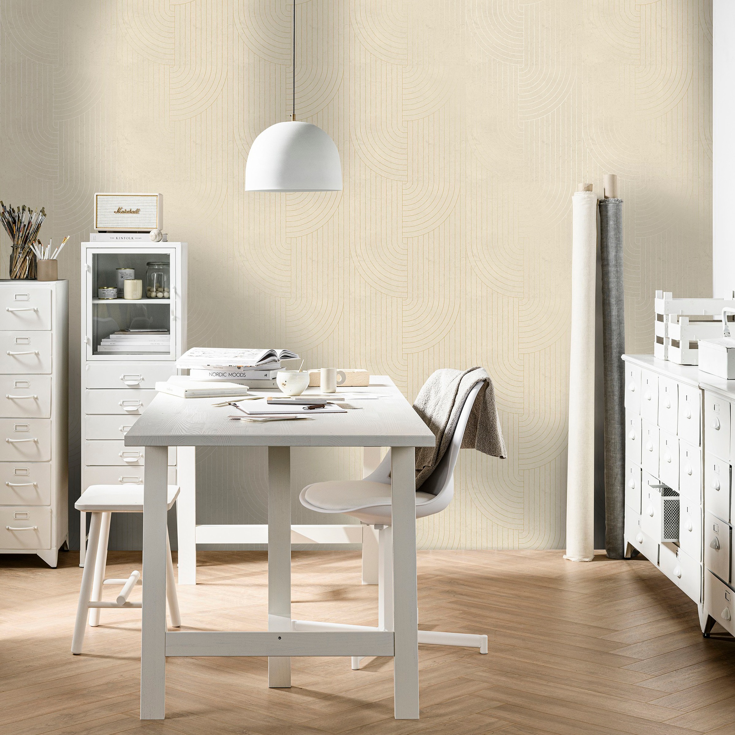 vtwonen Vliestapete »Broom Bow Flax«, 3D-Optik, 3D-Optik