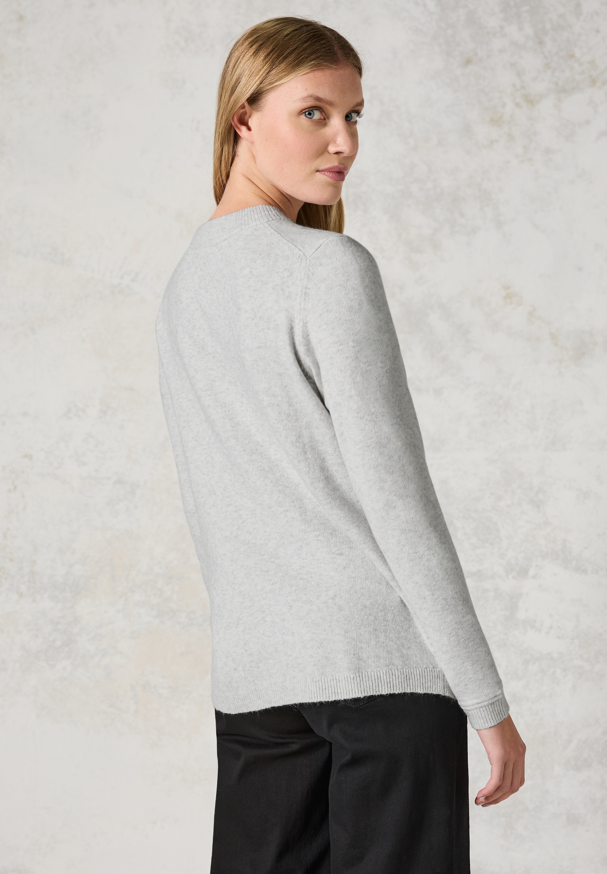 Cecil Strickpullover aus softem Materialmix günstig online kaufen