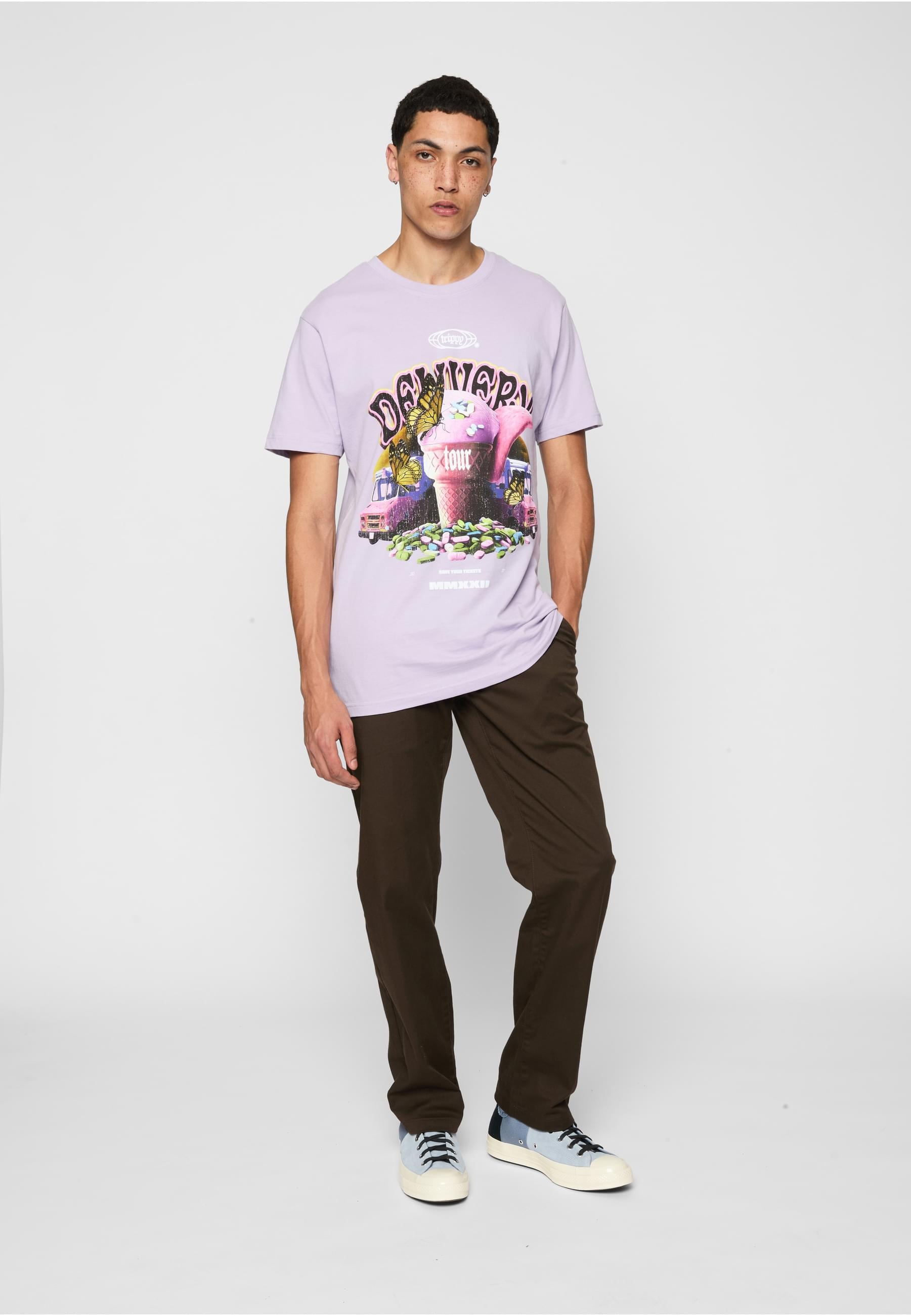 MisterTee T-Shirt »MisterTee Herren Trippy Delivery Tee«, (1 tlg.)