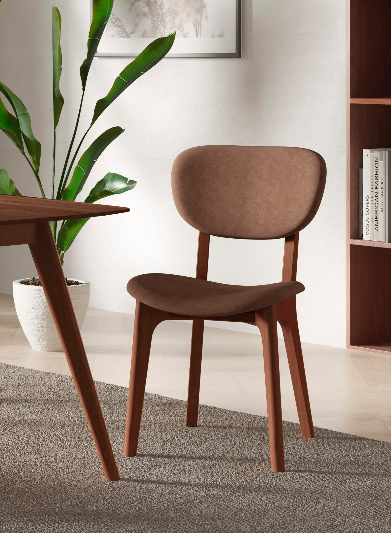 INOSIGN Stuhl "COZY Made in Italy" (Set) 2 Stk.Gestell in Buche, Kirsch- od günstig online kaufen