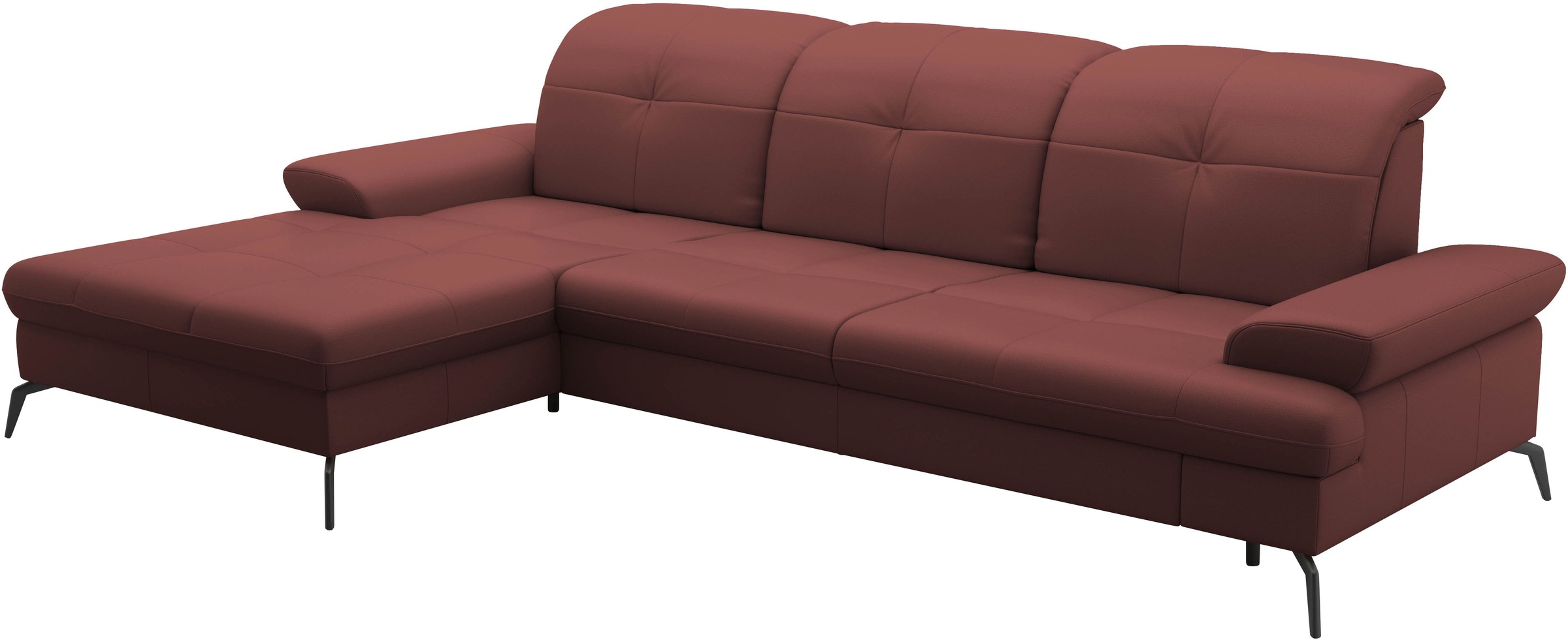 sit&more Ecksofa »Amica, L-Form, inkl. Sitztiefenverstellung & Armteilverstellung«, wahlweise mit Bettfunktion, Bettkasten und Kopfteilverstellung