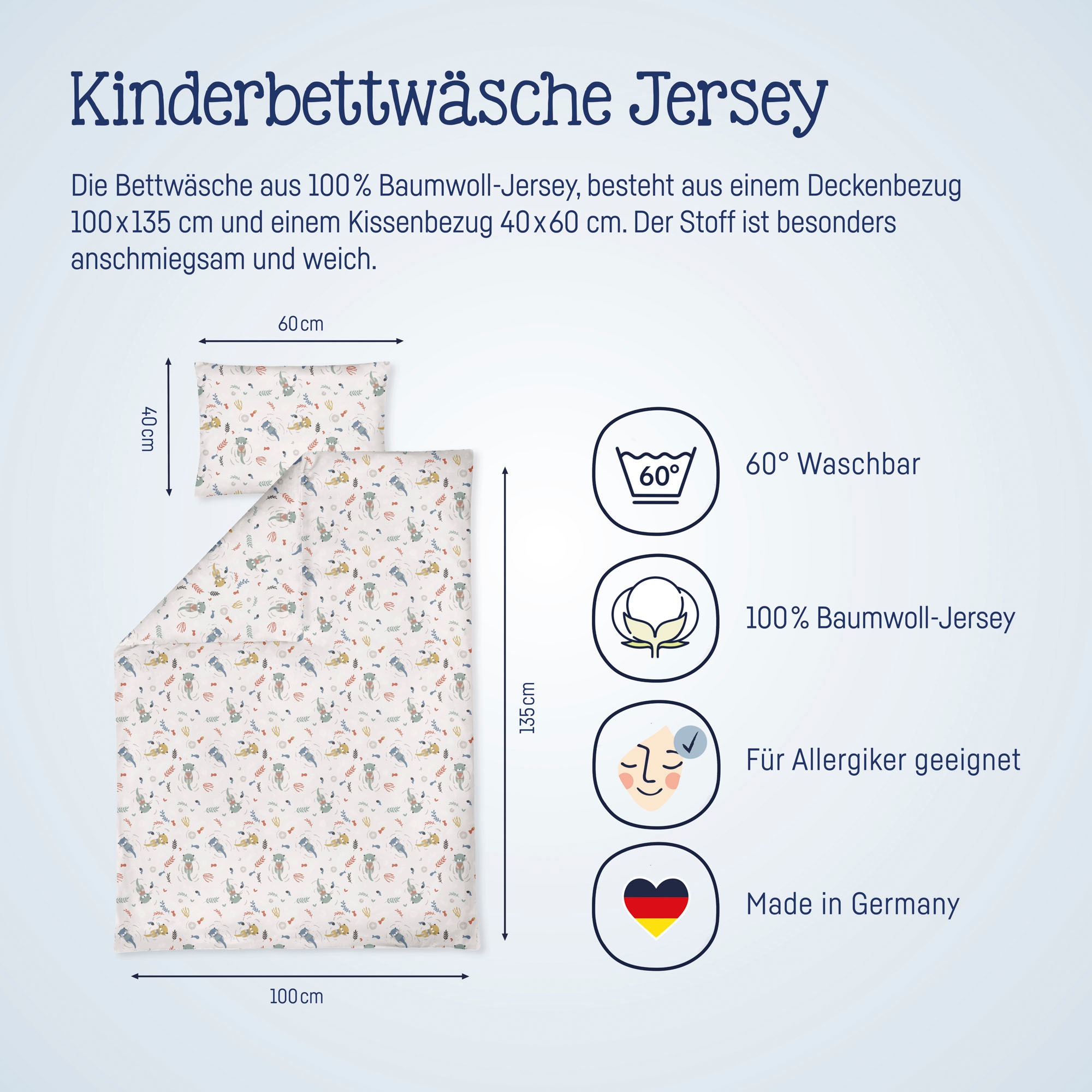 Julius Zöllner Kinderbettwäsche "Little Otti" 2 Stk. tlg. günstig online kaufen