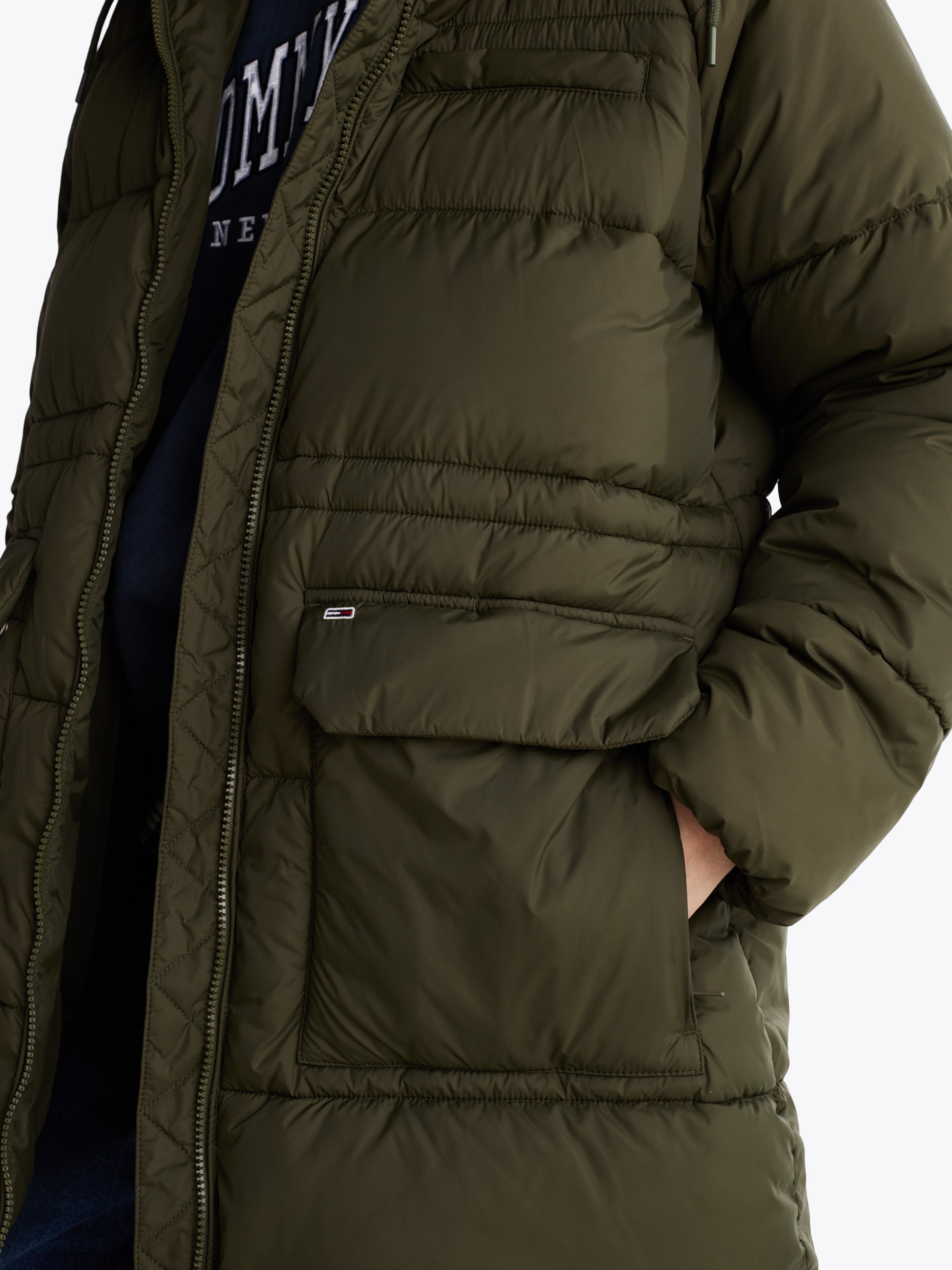 Tommy Jeans Steppjacke »TJW MIDI ASPEN PUFFER«, mit Logostickerei