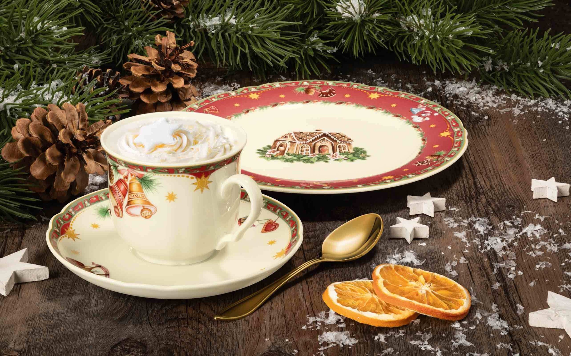 Seltmann Weiden Tasse "Kaffeetassen Marieluise Weihnachtsnostalgie 230 ml 6 günstig online kaufen