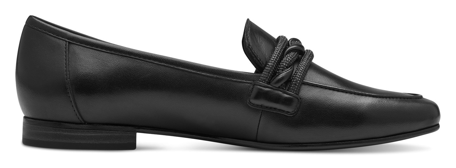 MARCO TOZZI Slipper, Blockabsatz, Loafer, Businessschuh, Schlupfschuh mit Zierriegel