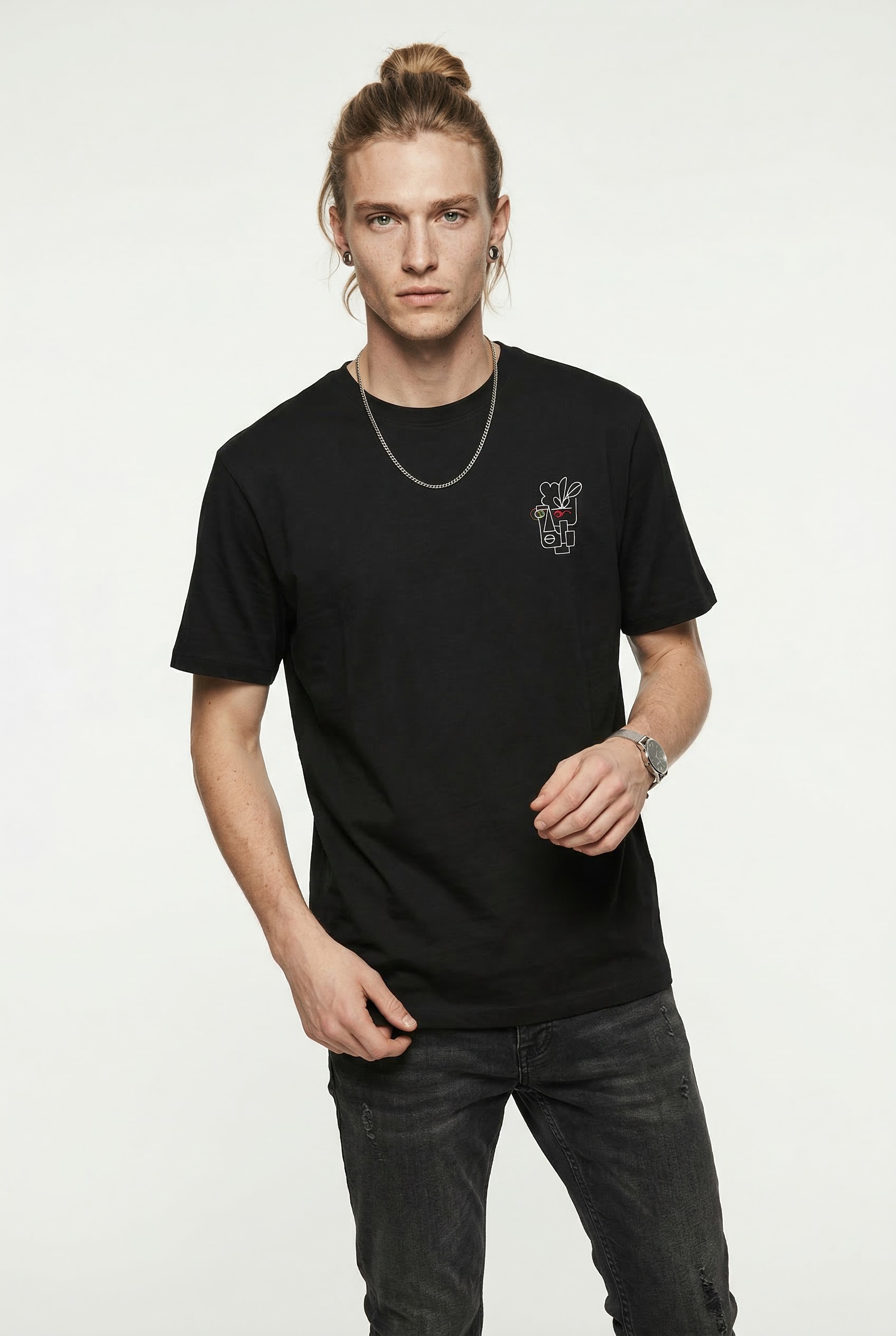 Only & Sons T-Shirt "Onsfred Life Rlx Ss Print Tee Noos" Baumwolle, Relaxed Fit