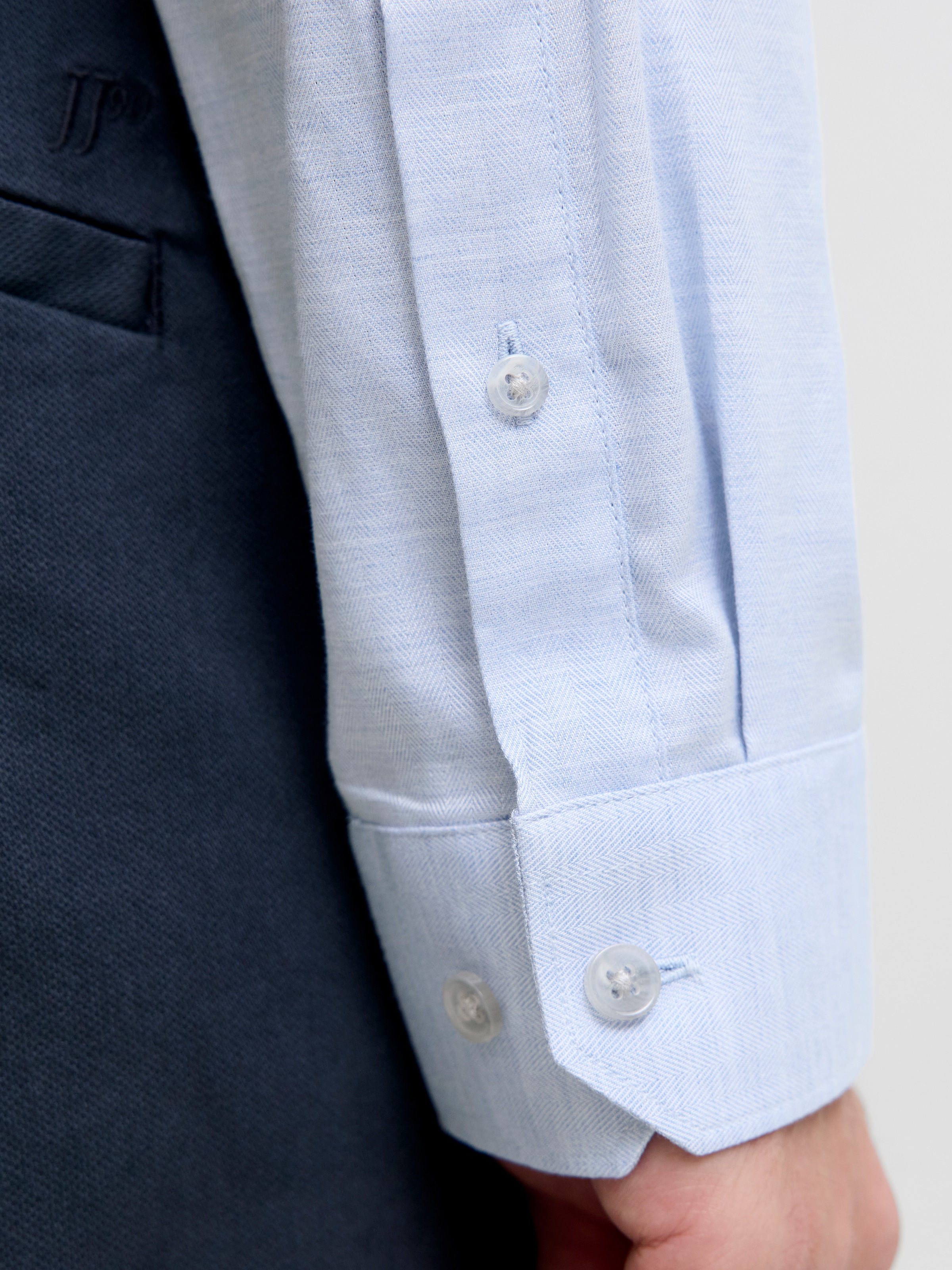 Jack & Jones Langarmhemd »JPRBLAPARKER MELANGE L/S SHIRT BF«