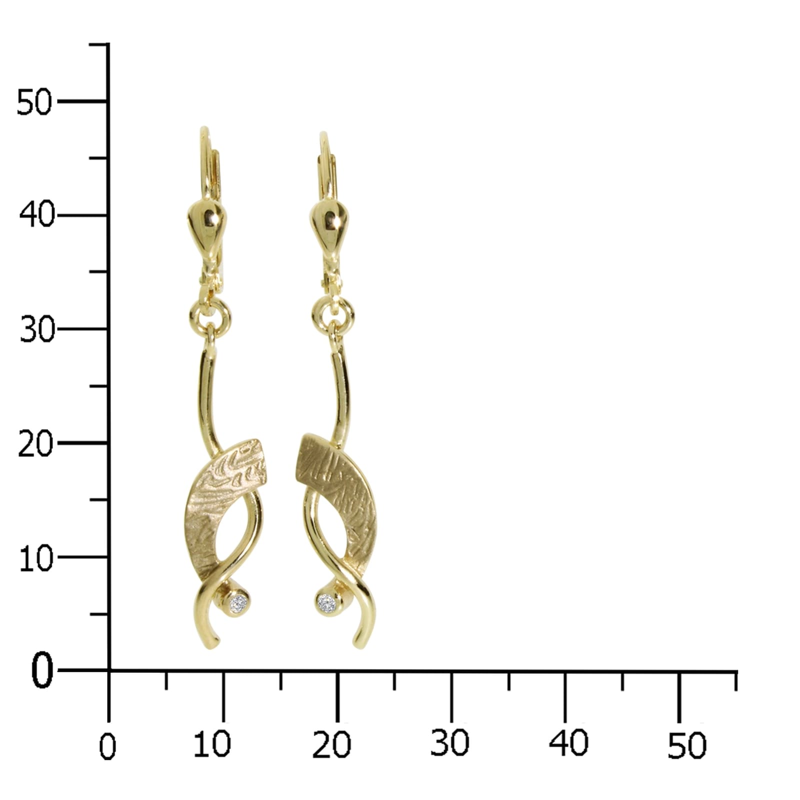 OSTSEE-SCHMUCK Paar Ohrhänger »- Kiandra - Gold 333/000 - Zirkonia«