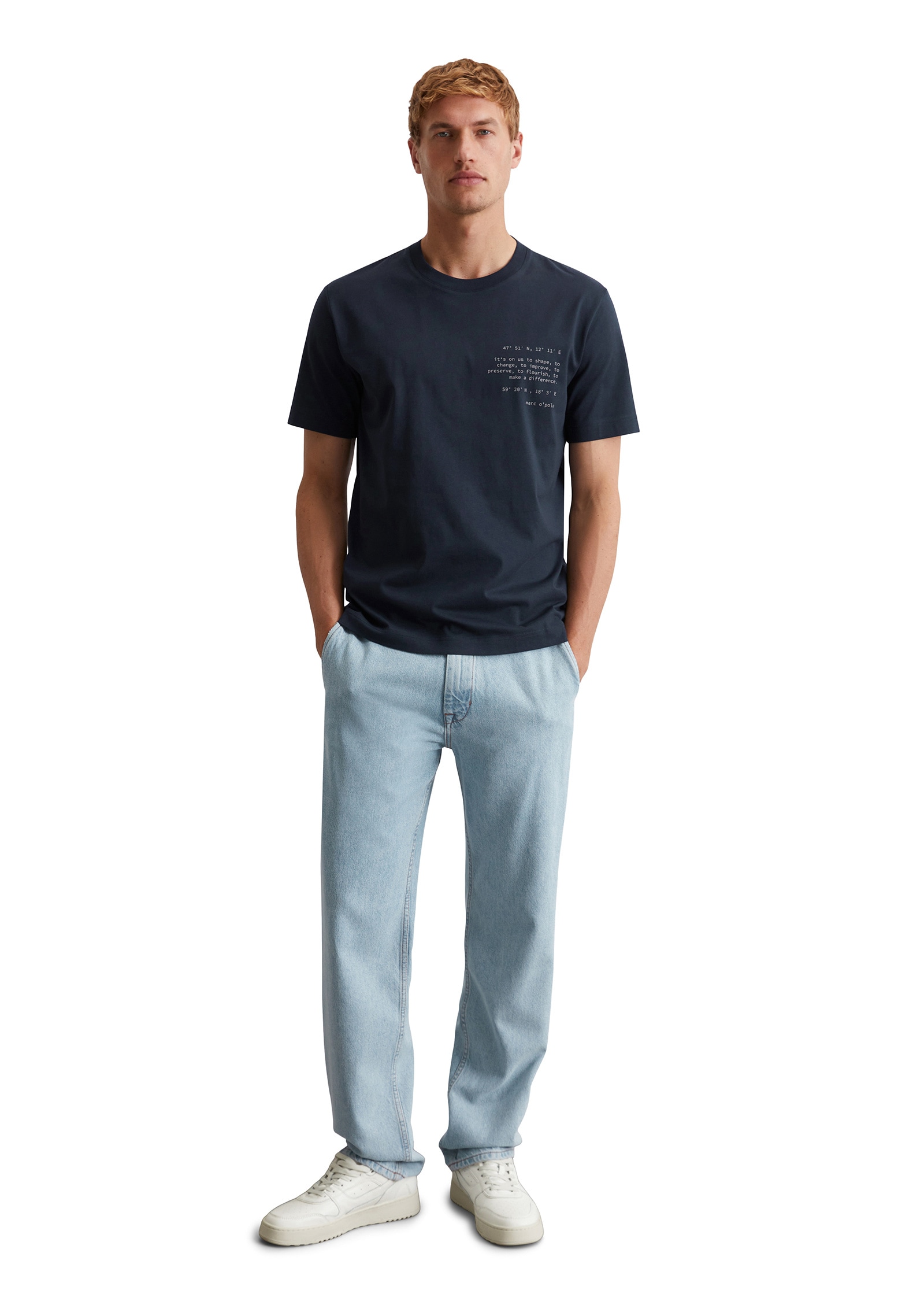 Marc O'Polo T-Shirt »aus reiner Bio-Baumwolle«
