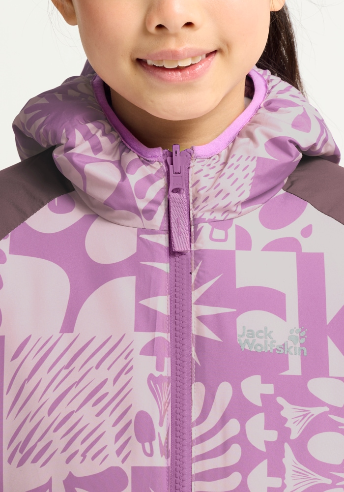 Jack Wolfskin Outdoorjacke »ZENON TWIST HOODED JKT K« mit Kapuze 3-in-1 Kinder-Wendejacke, warm, wasserabweisend
