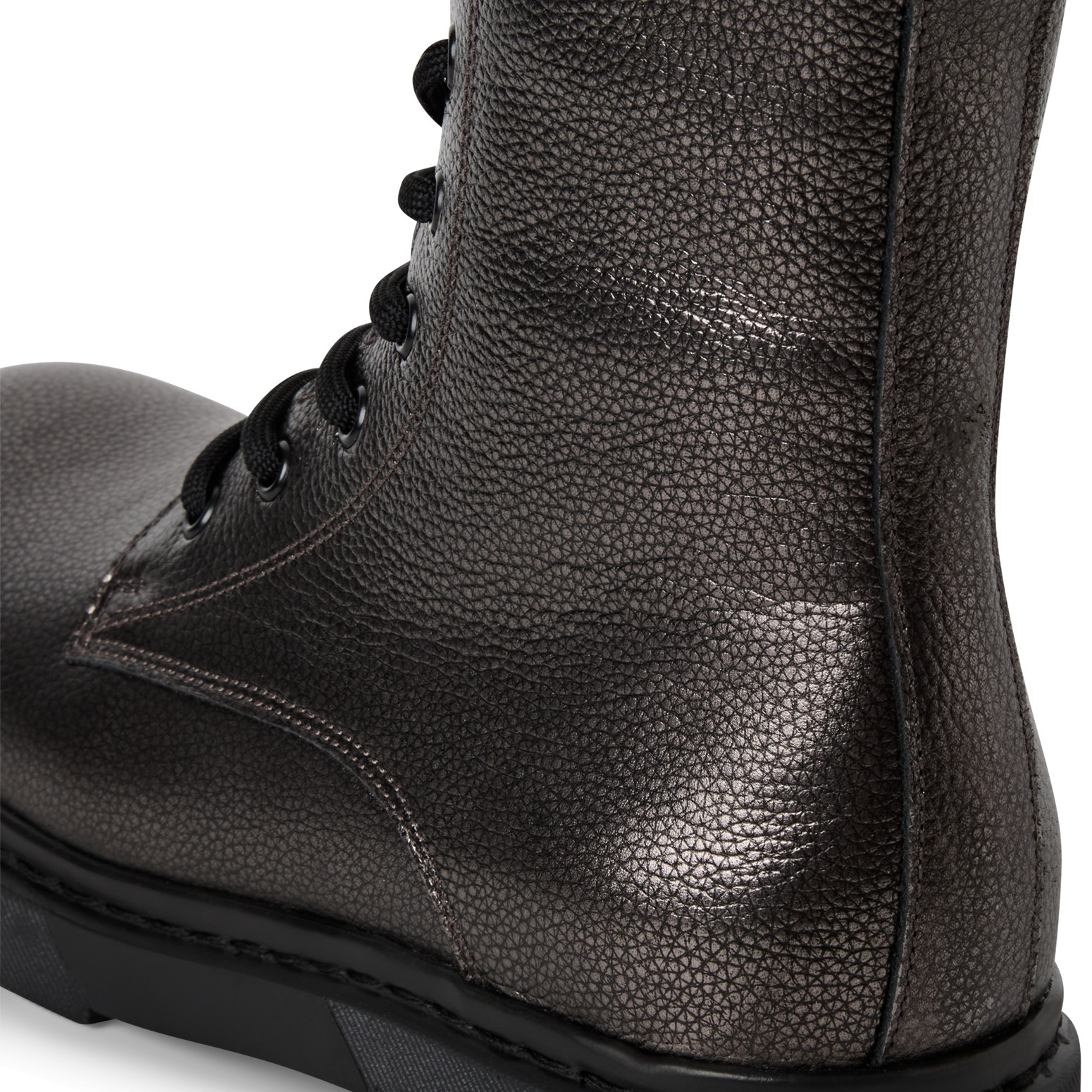Schnürboots TAMARIS, Damen, Gr. 37, altsilberfarben, Leder, Lederimitat, Reptilienprägung, Schuhe Schnürboots, Herbstboots, Schnürstiefelette mit praktischer Anziehlasche 3