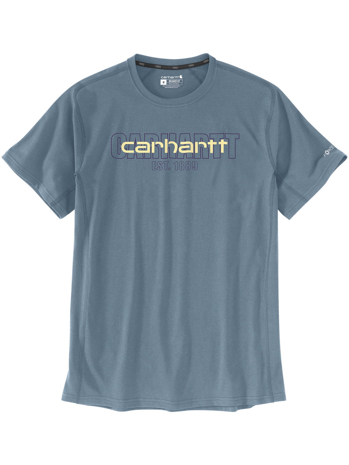 CARHARTT Herren T-Shirt "Bekleidung 106653-HG7 Carhartt Logo", blau, Gr. M, Obermaterial: 60% Baumwolle CO. 40% Polyester PES., Shirts