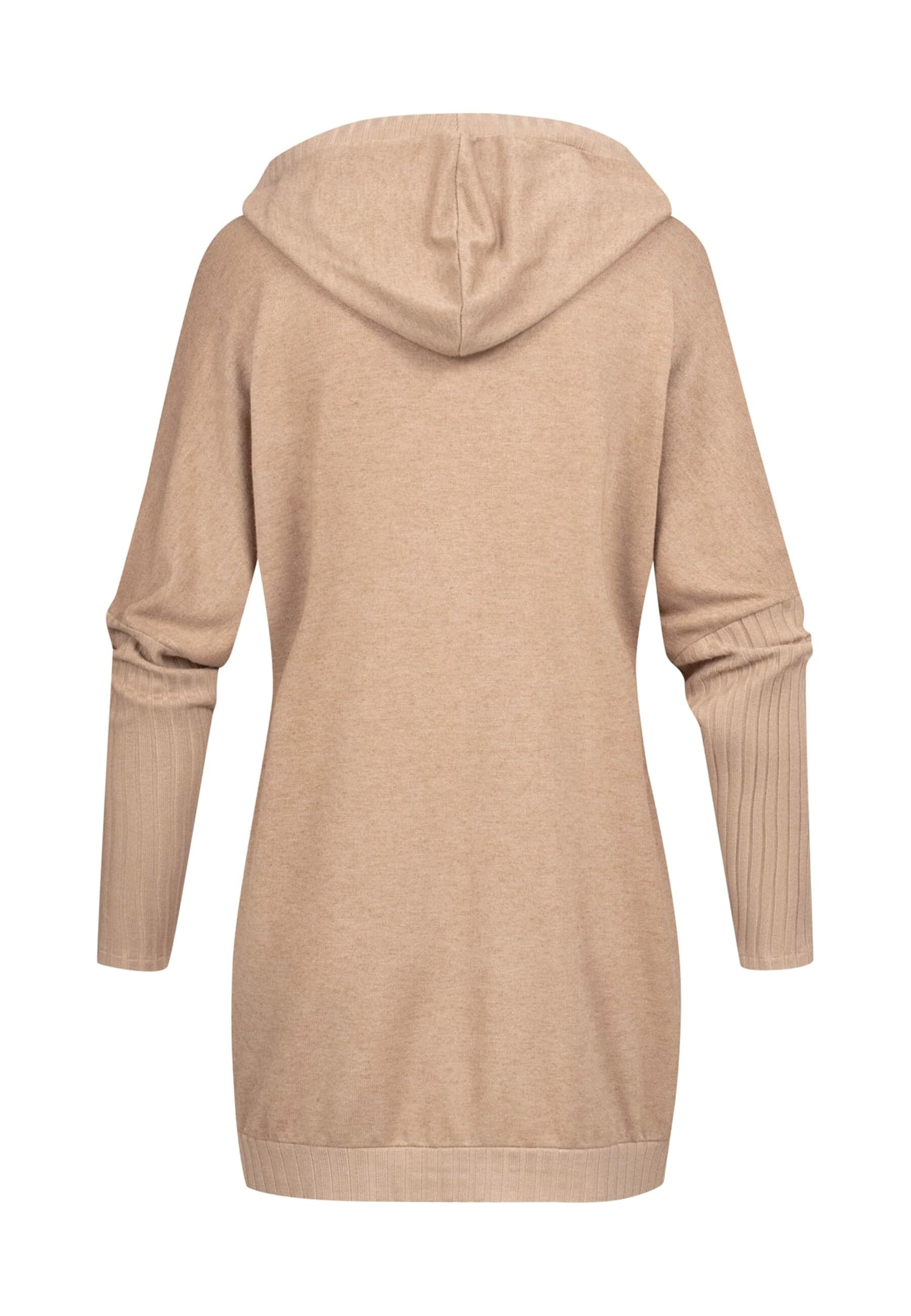 CLOUD 5IVE Strickjacke »CLOUD 5IVE Cardigan mit offenem Schnitt und Kapuze«