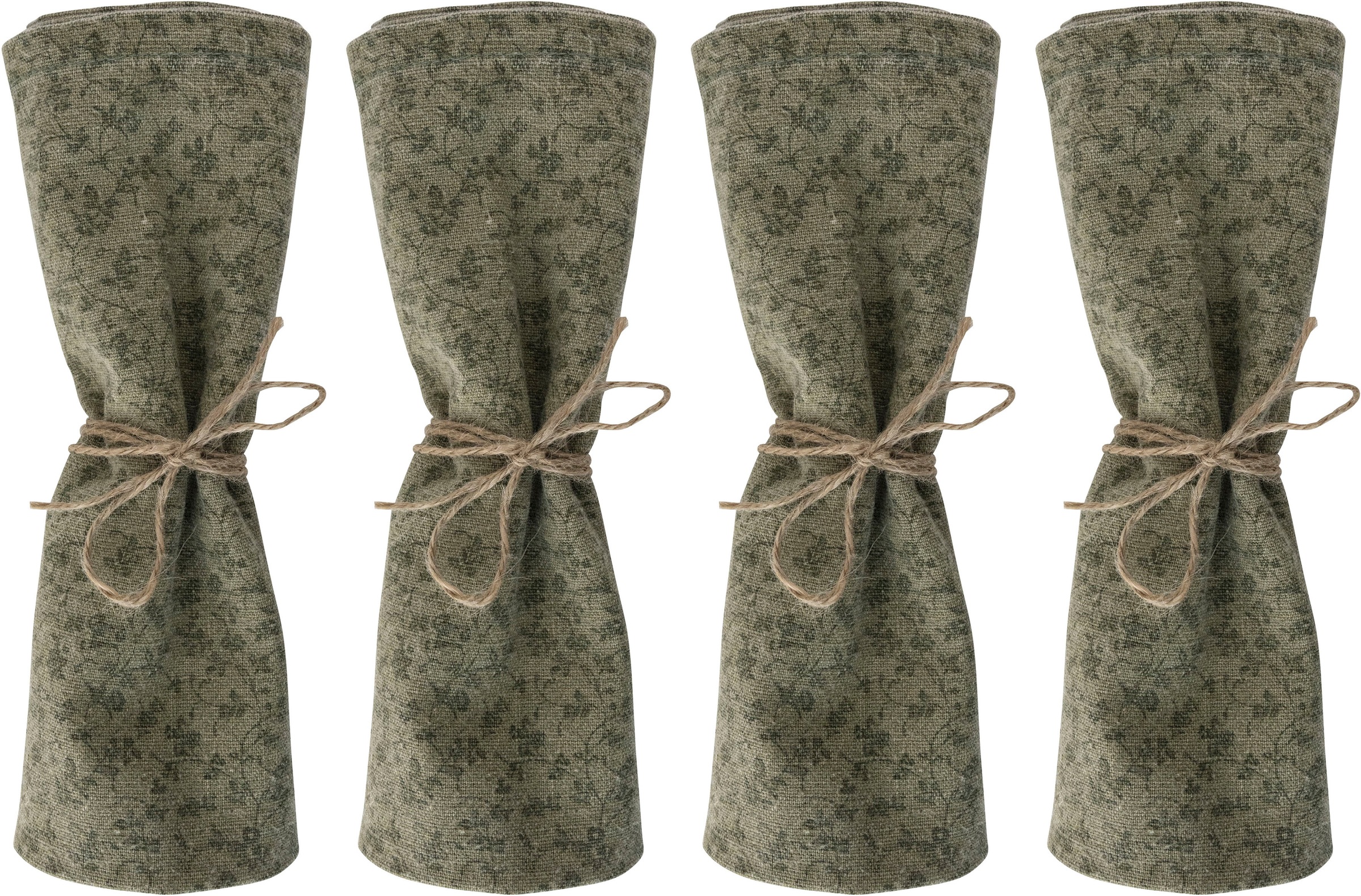 LAURA ASHLEY Stoffserviette »Wild Clematis, mit Blumenmotiv«, (Set, 4 St.), 45x45 cm