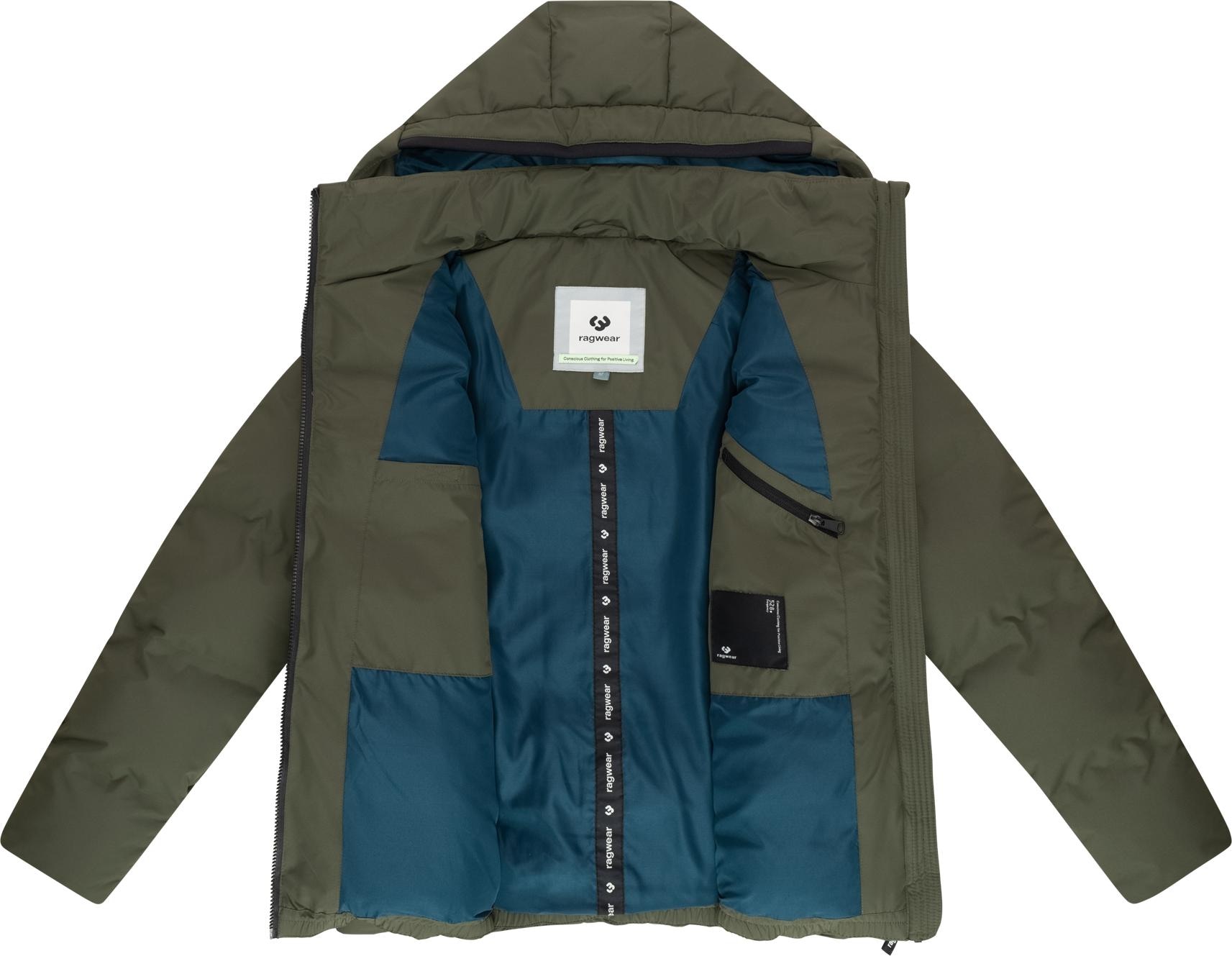 Ragwear Winterjacke »Norgos« mit Kapuze Winter Steppjacke mit Kapuze