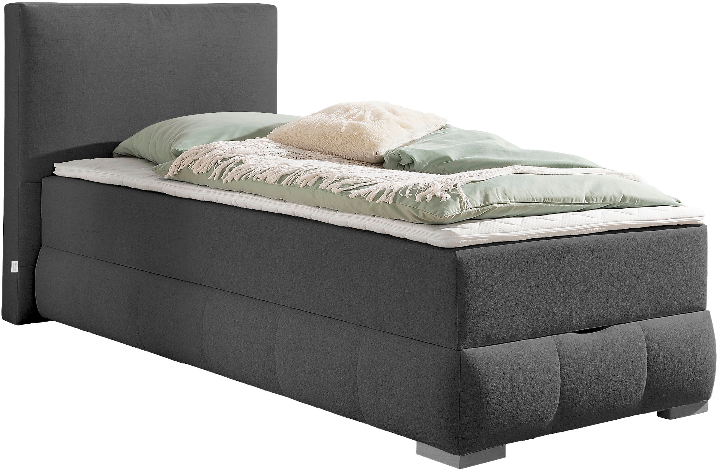 OTTO home Boxbett "Wehma mit Kopfteil inkl. Bettkasten" in H2, H3 & H4 wählbar, inklusive Topper