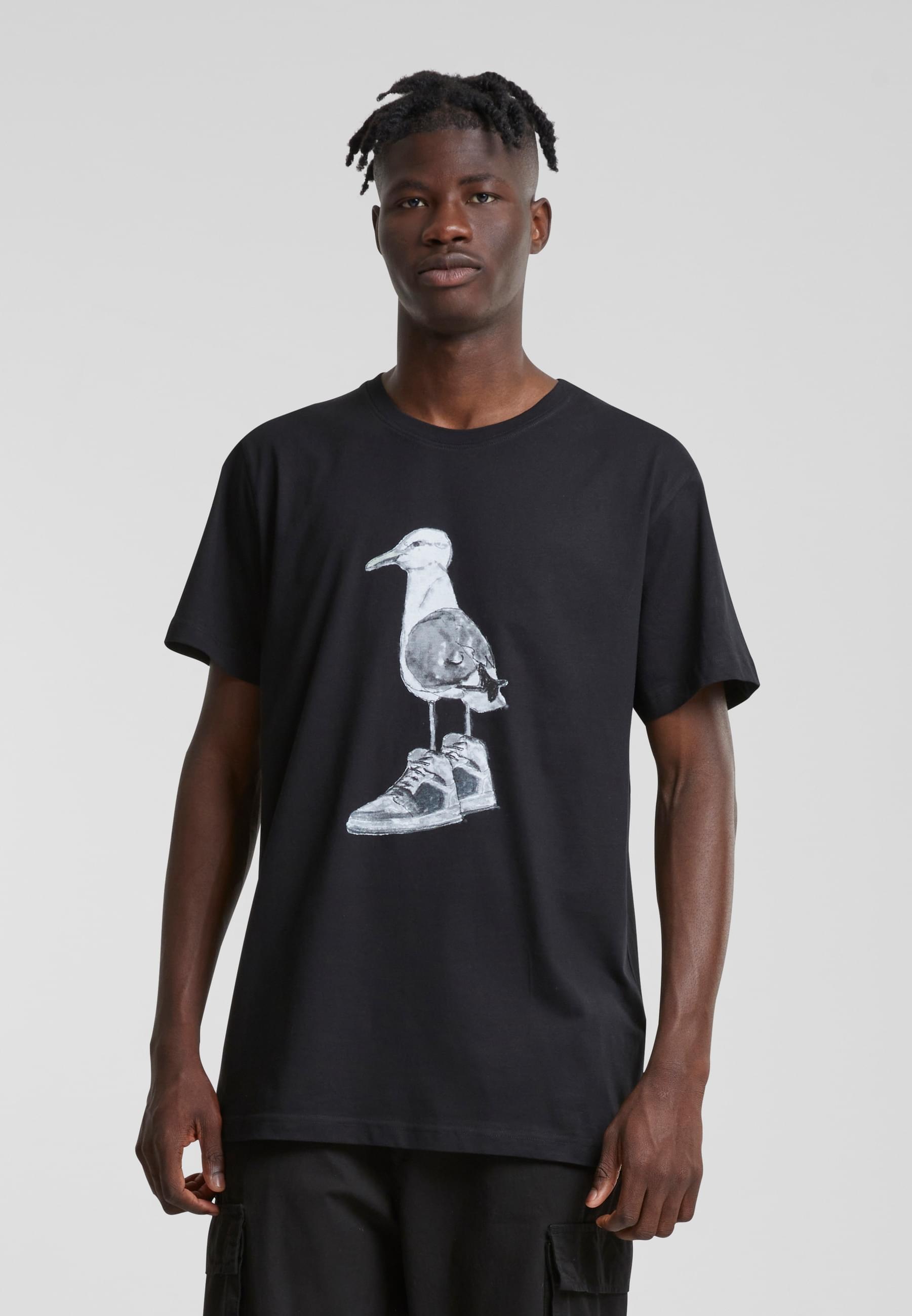 MisterTee T-Shirt »MisterTee Herren Seagull Sneakers Tee«, (1 tlg.)