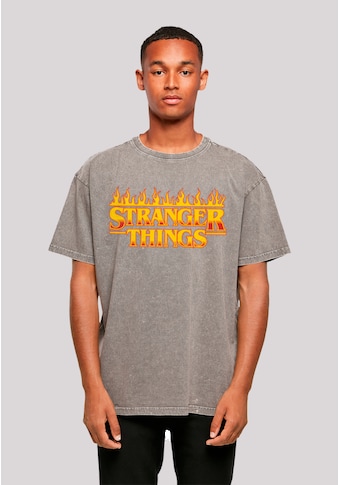 T-Shirt »Stranger Things Fire Logo Women Netflix TV Series«