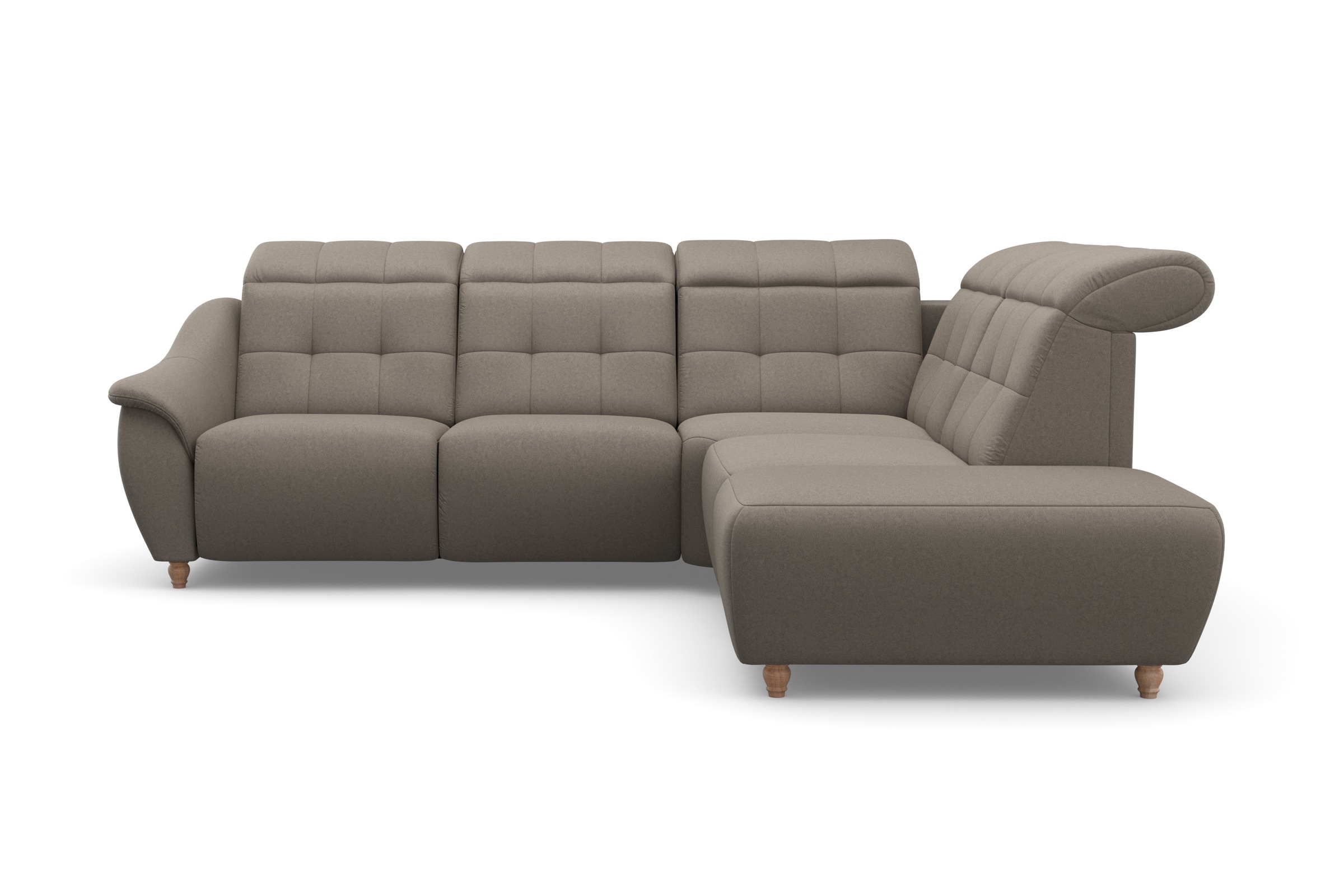 Home affaire Ecksofa »Boston L-Form«, Kopfteilverstellung an jeder Sitzfläche, wahlweise Relaxfunktion