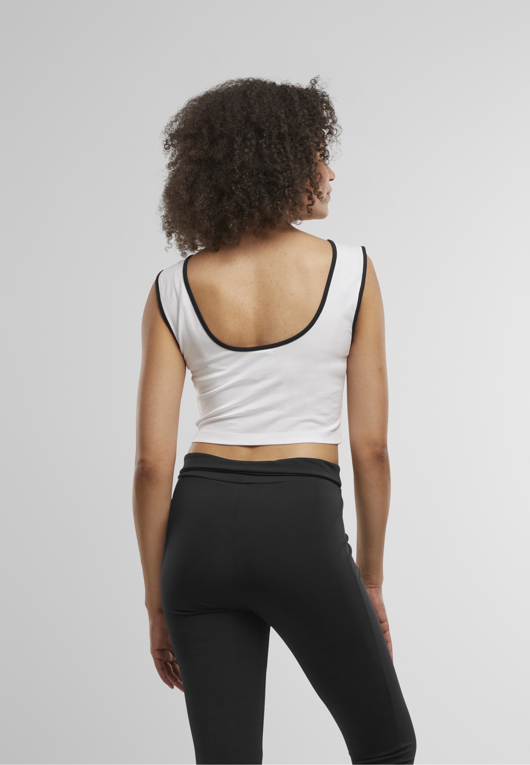 URBAN CLASSICS T-Shirt »Urban Classics Ladies Contrast Cropped Top« 1 Stk.