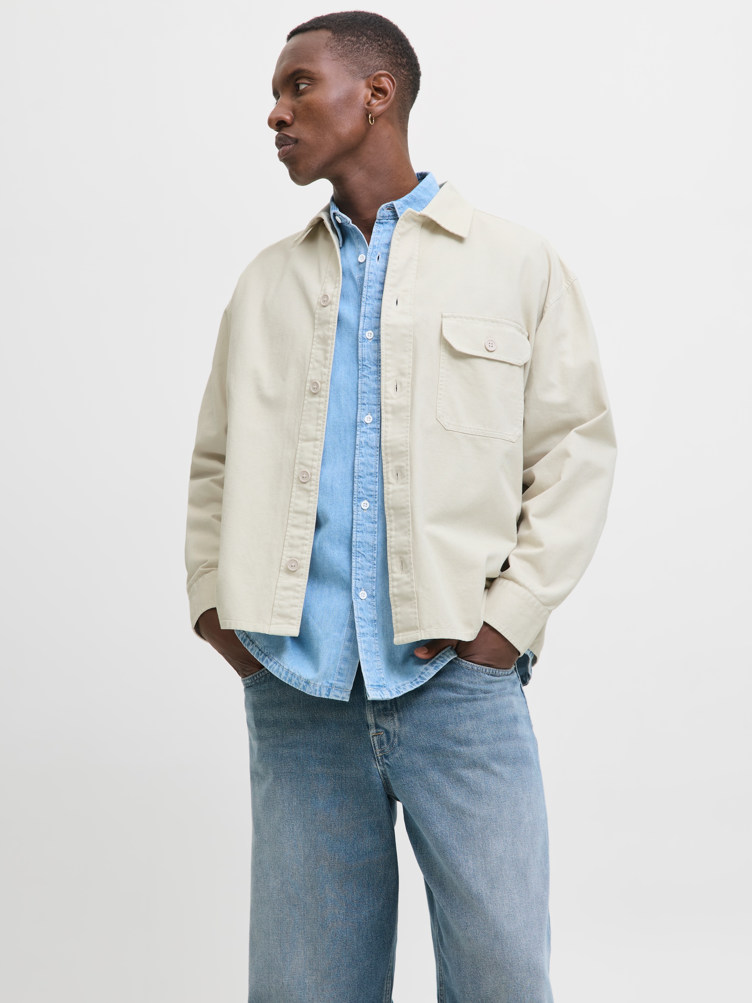Jack & Jones Langarmhemd "JJEDOVER OVERSHIRT LS SN" günstig online kaufen