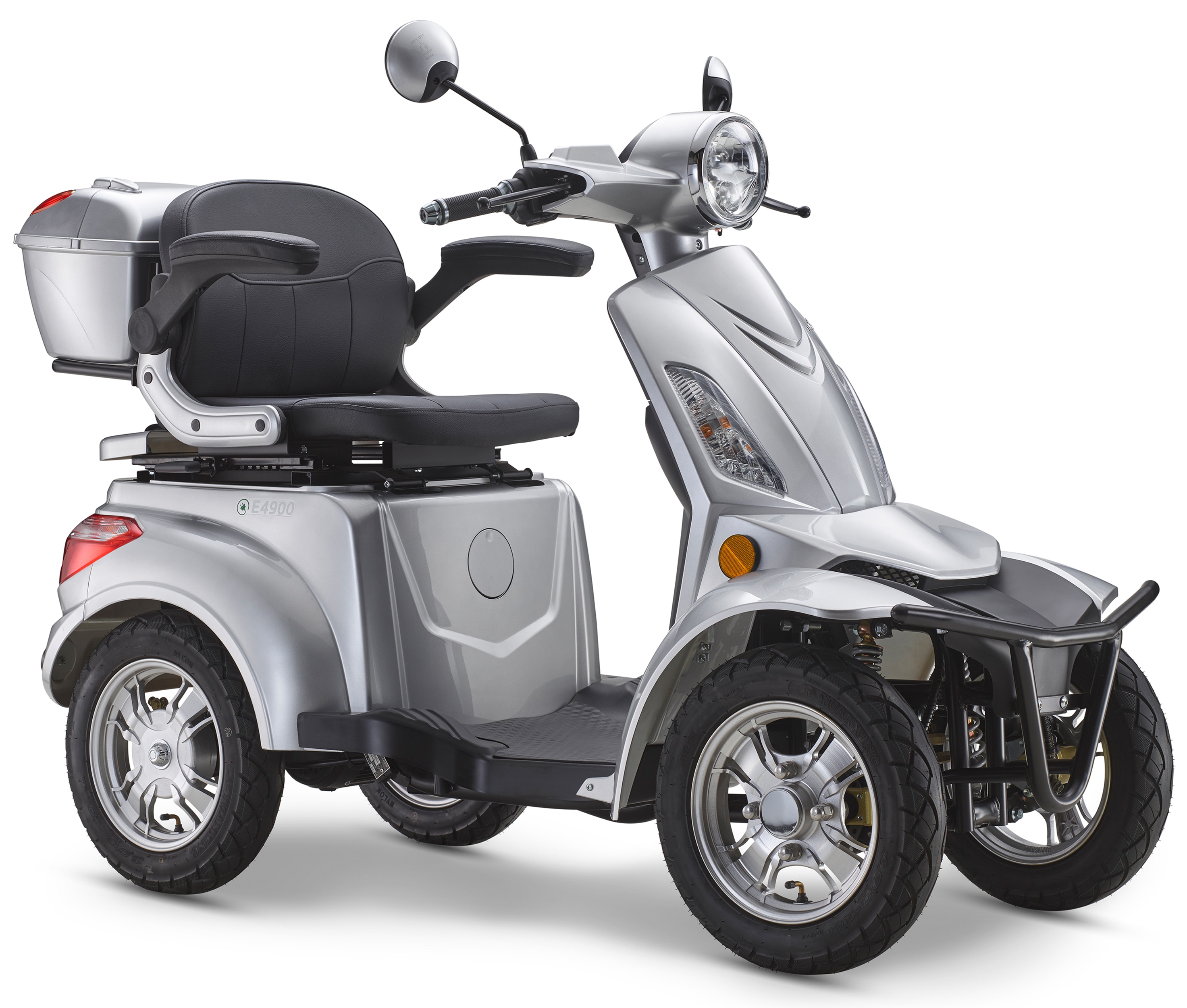 Luxxon Elektromobil "LuXXon Seniorenmobil E4900" 20 km/h Elektromobil mit Topcase, ohne Helmpflicht, 1.000 W, Seniorenmobil mit 4 Räder, Elektroroller für Senioren