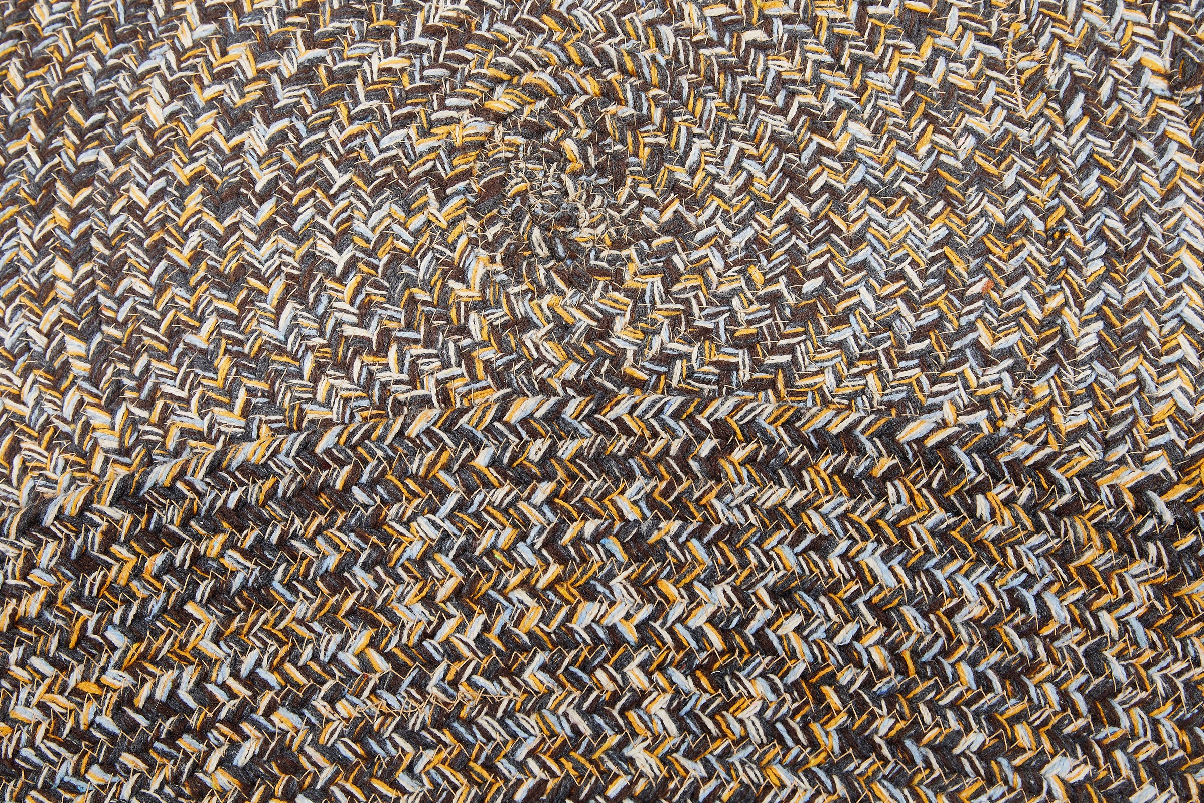LUXOR living Teppich »Varberg«, rund, 5 mm Höhe, Handweb Teppich, meliert, reine Baumwolle, handgewebt
